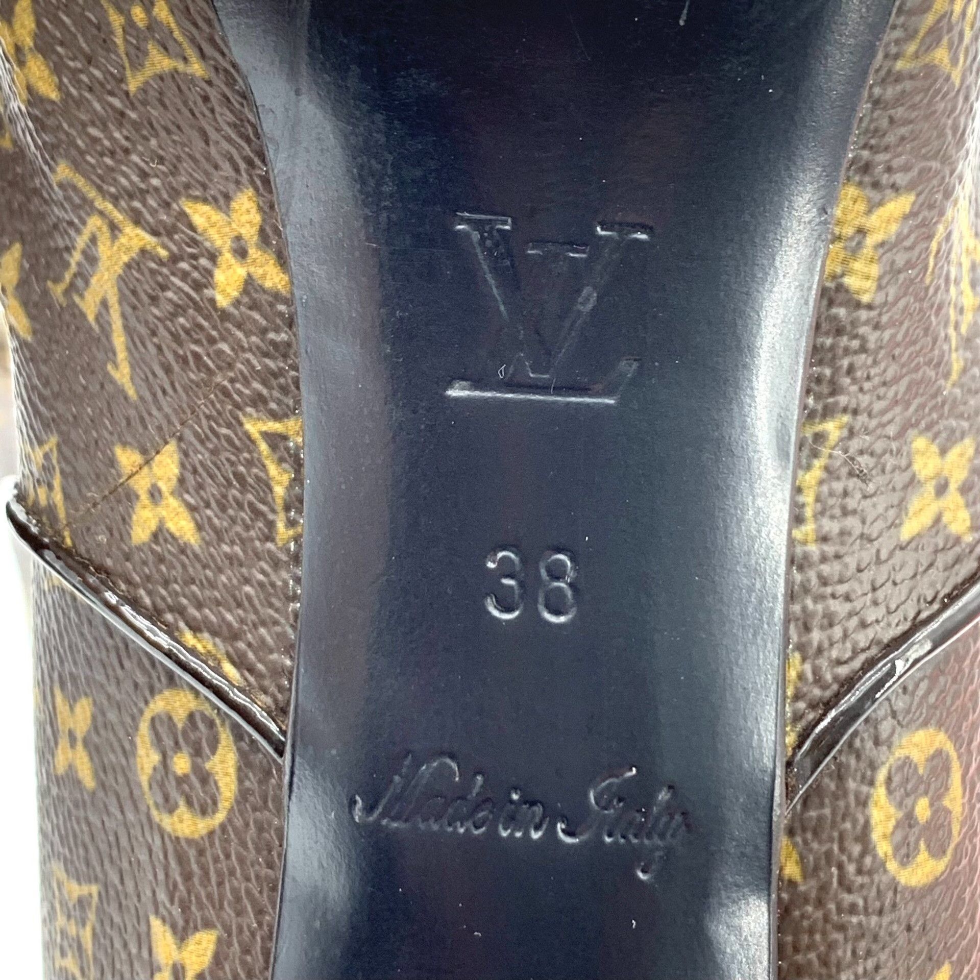 Louis Vuitton Louis Vuitton Monogram Block Heel Tall Boots 38 Size US 8 / IT 38 - 7 Thumbnail