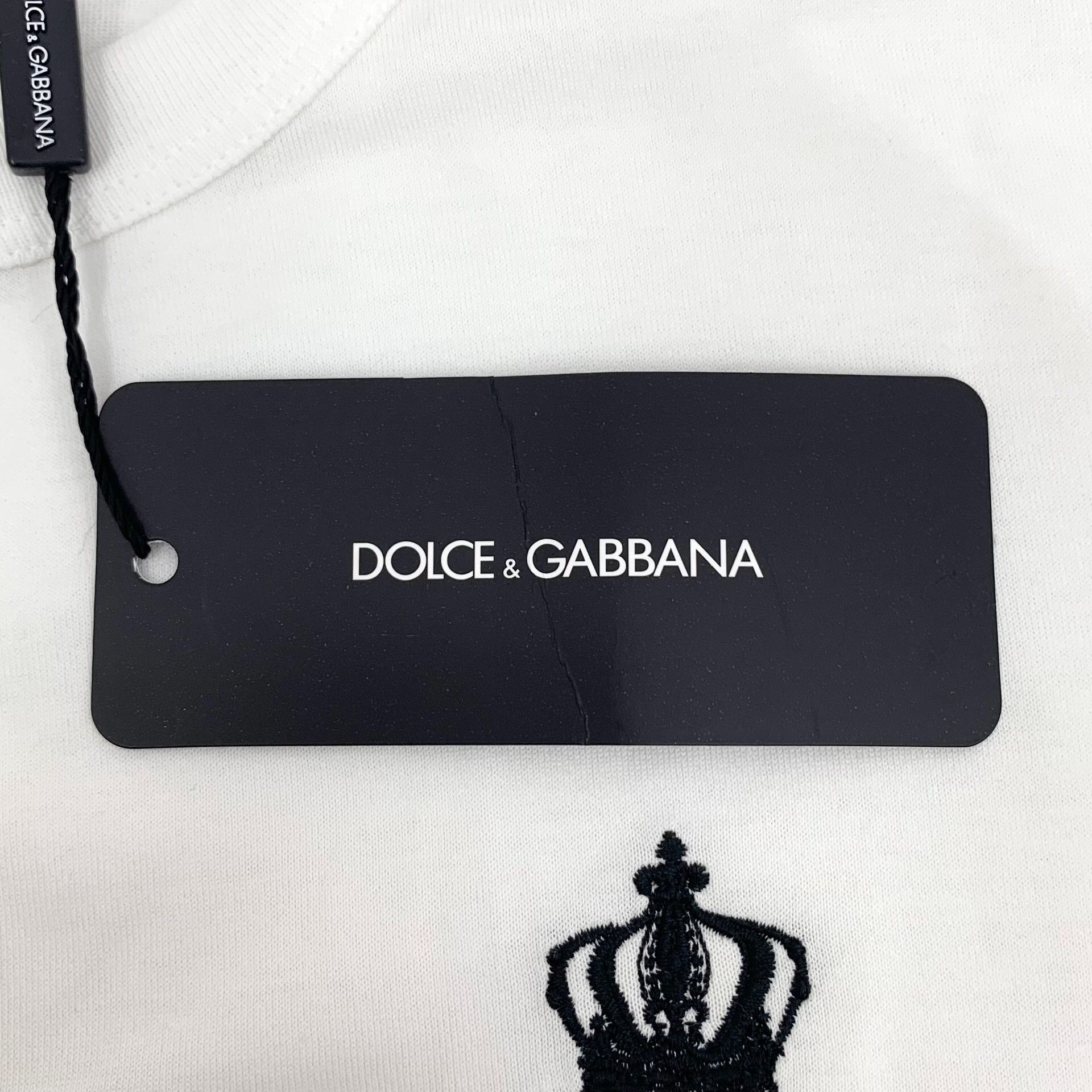Dolce & Gabbana Dolce & Gabbana Crown Embroidery T-Shirt EU 46 Size US S / EU 44-46 / 1 - 8 Thumbnail