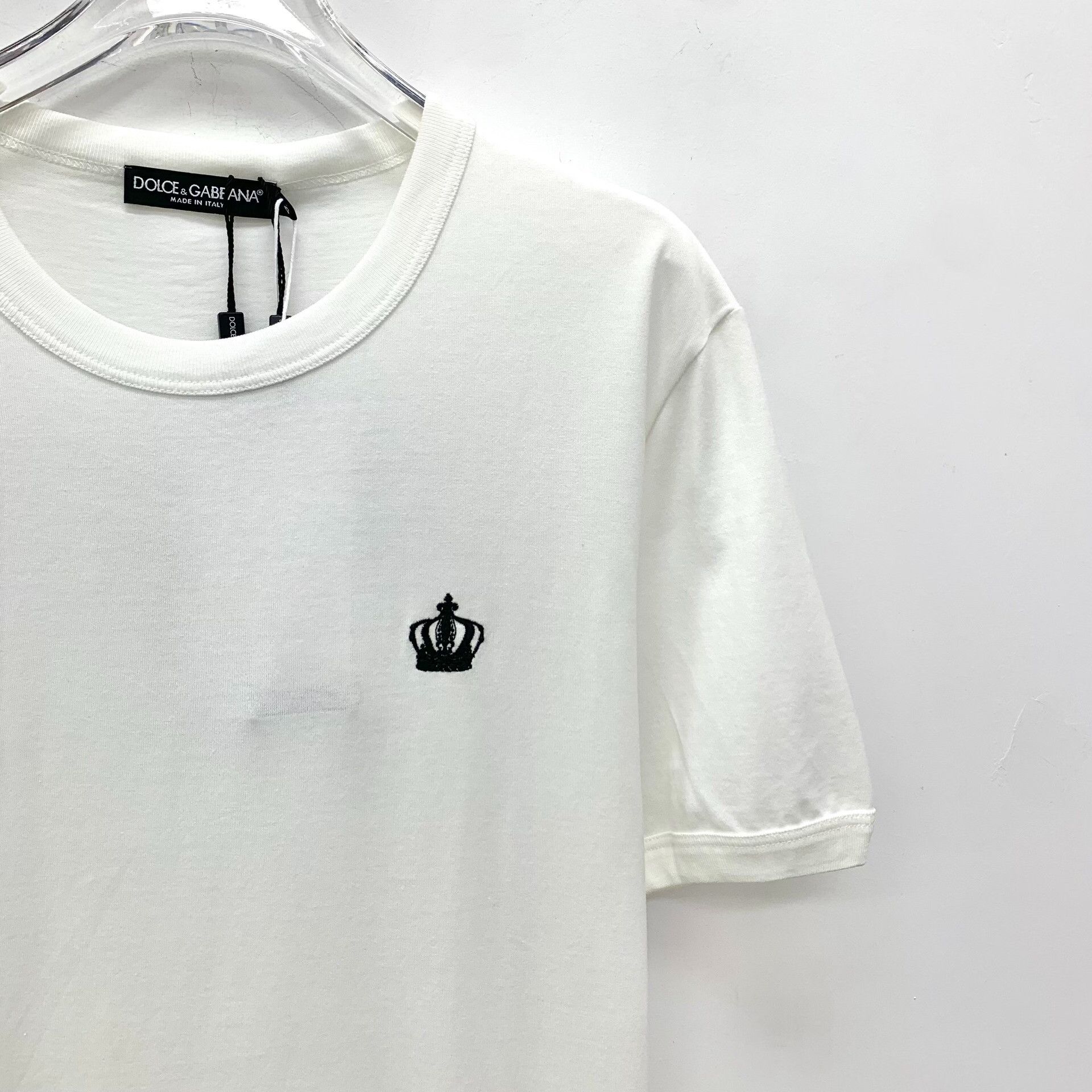 Dolce & Gabbana Dolce & Gabbana Crown Embroidery T-Shirt EU 46 Size US S / EU 44-46 / 1 - 4 Thumbnail