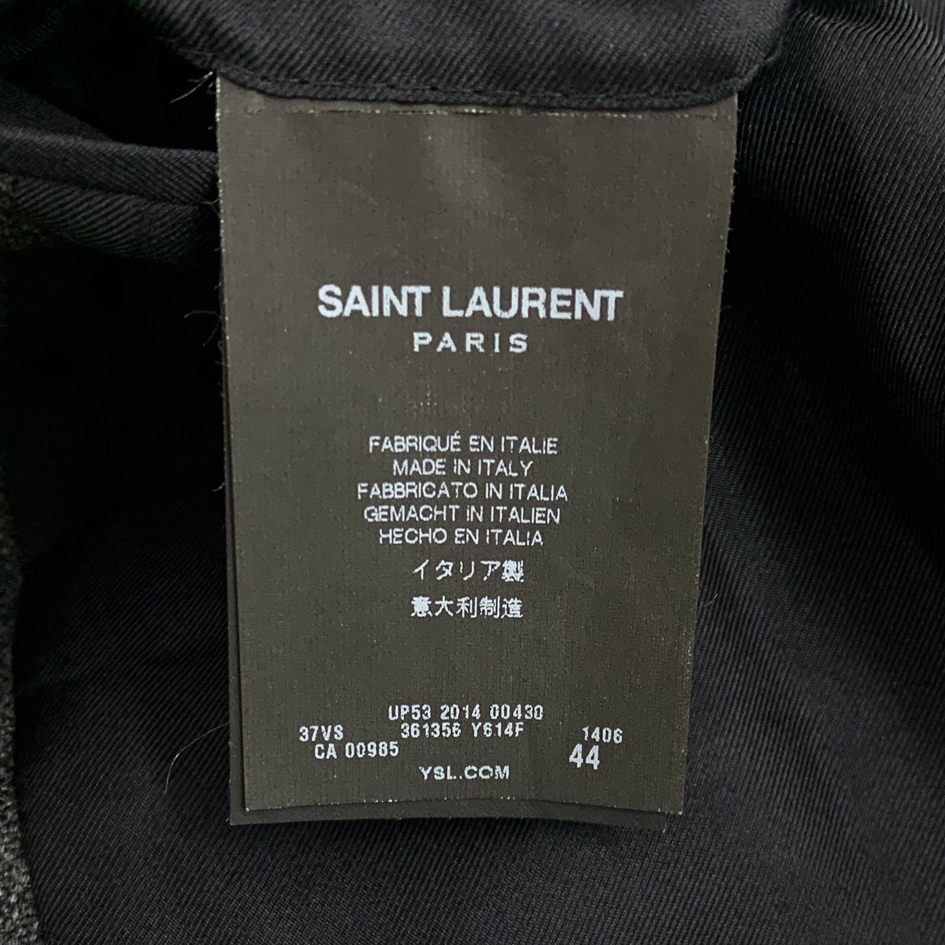 Saint Laurent Paris Saint Laurent Wool Stand Collar Jacket 44 Size US S / EU 44-46 / 1 - 7 Thumbnail