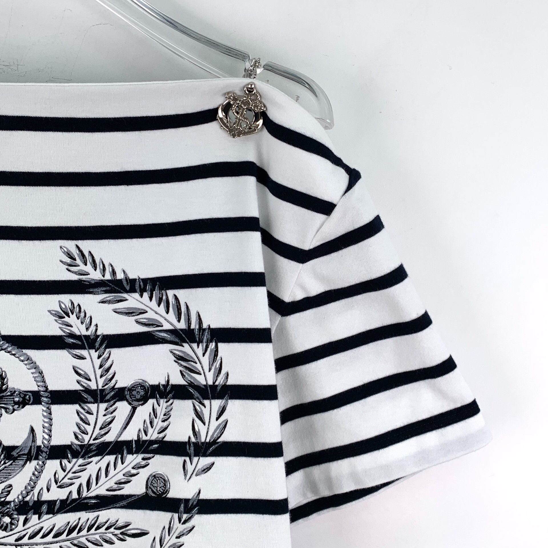Louis Vuitton Louis Vuitton Striped Anchor Graphic T-Shirt M Size M / US 6-8 / IT 42-44 - 4 Thumbnail