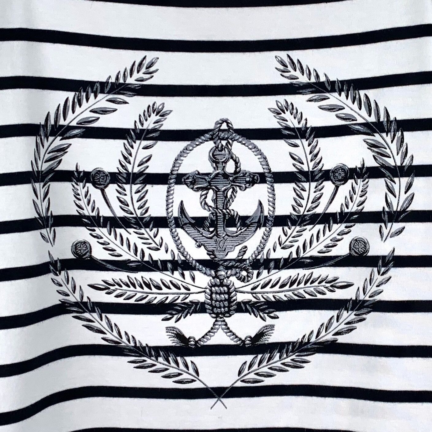 Louis Vuitton Louis Vuitton Striped Anchor Graphic T-Shirt M Size M / US 6-8 / IT 42-44 - 5 Thumbnail