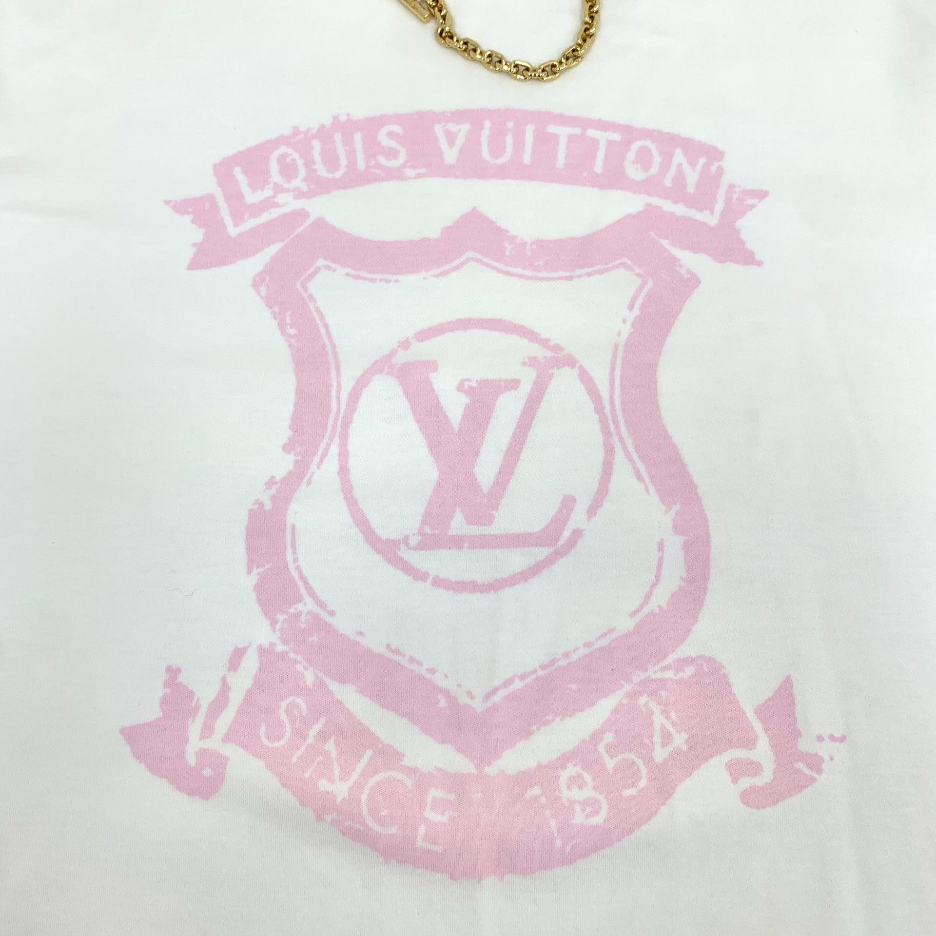 Louis Vuitton Louis Vuitton Chain Detail Logo T-Shirt S Size US S / EU 44-46 / 1 - 6 Thumbnail