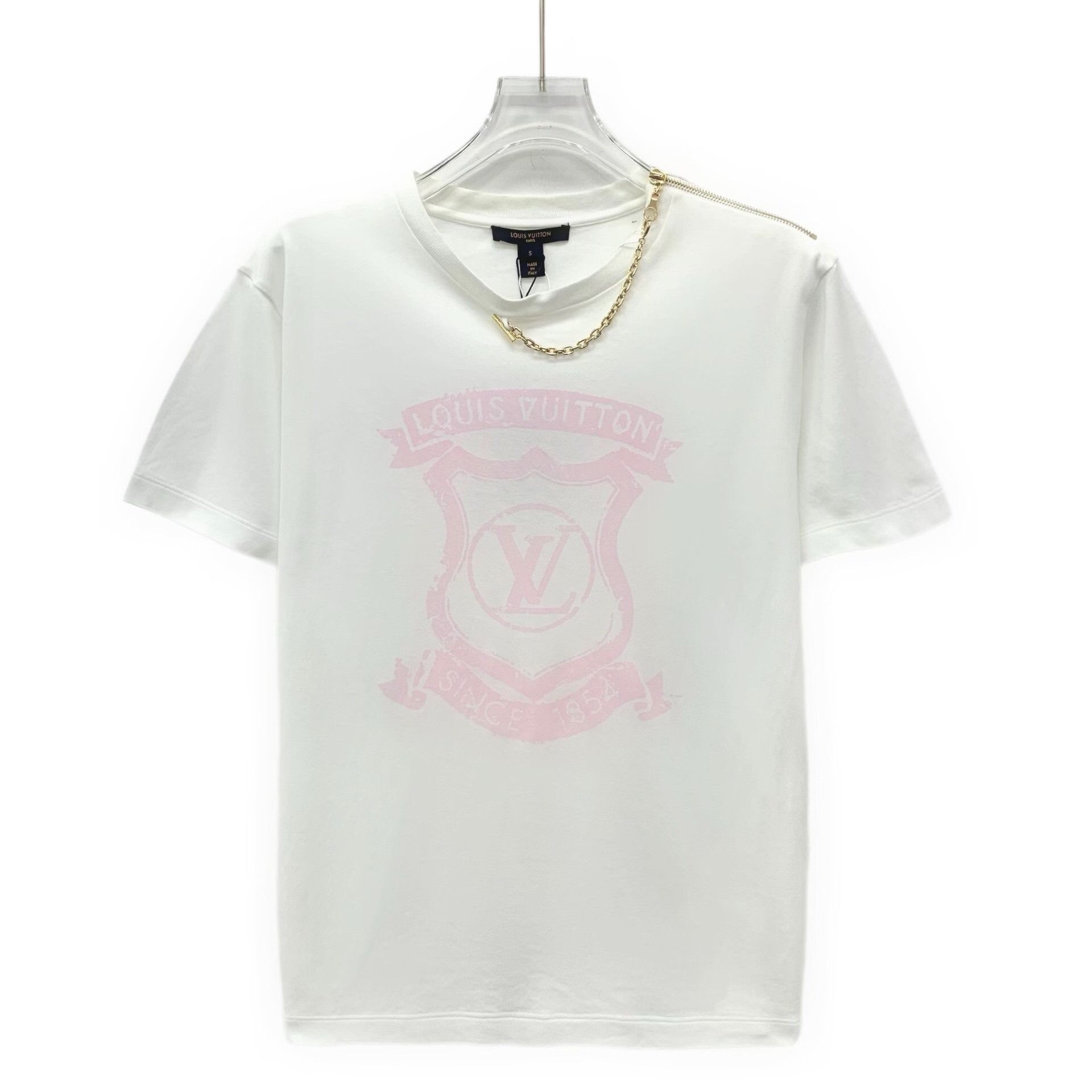 Louis Vuitton Louis Vuitton Chain Detail Logo T-Shirt S Size US S / EU 44-46 / 1 - 2 Thumbnail
