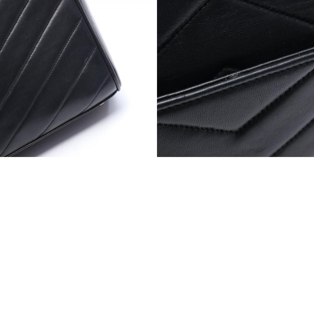 Chanel Chanel CHANEL Chevron V Stitch Lambskin Shoulder Bag Leather Shoulder Bag DUTY FREE for USA Size ONE SIZE - 10 Thumbnail