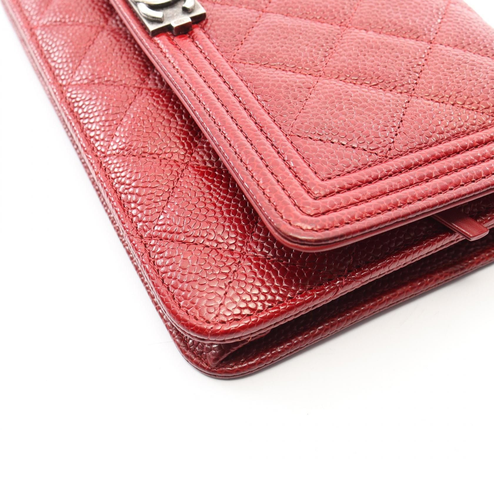 Chanel Chanel Chanel Boy Chanel Caviar Skin Shoulder Bag Leather Shoulder Bag DUTY FREE for USA Size ONE SIZE - 7 Thumbnail