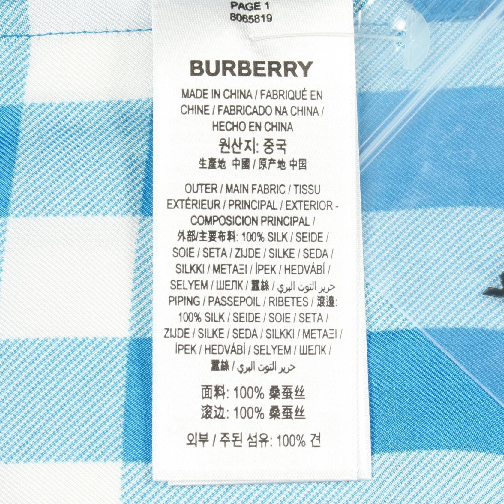 Burberry Burberry Burberry Silk Top Textile Tops DUTY FREE for USA Size ONE SIZE - 4 Thumbnail