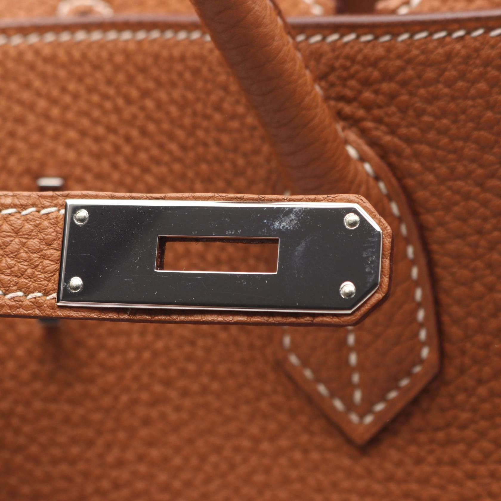 Hermes Hermes Hermes Birkin40 Togo Leather Handbag N DUTY FREE for USA Size ONE SIZE - 7 Thumbnail