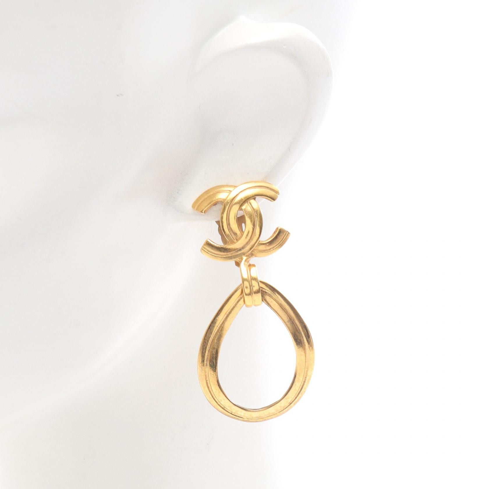 Chanel Chanel Chanel Coco Mark Earrings Metal Earrings DUTY FREE for USA Size ONE SIZE - 4 Thumbnail