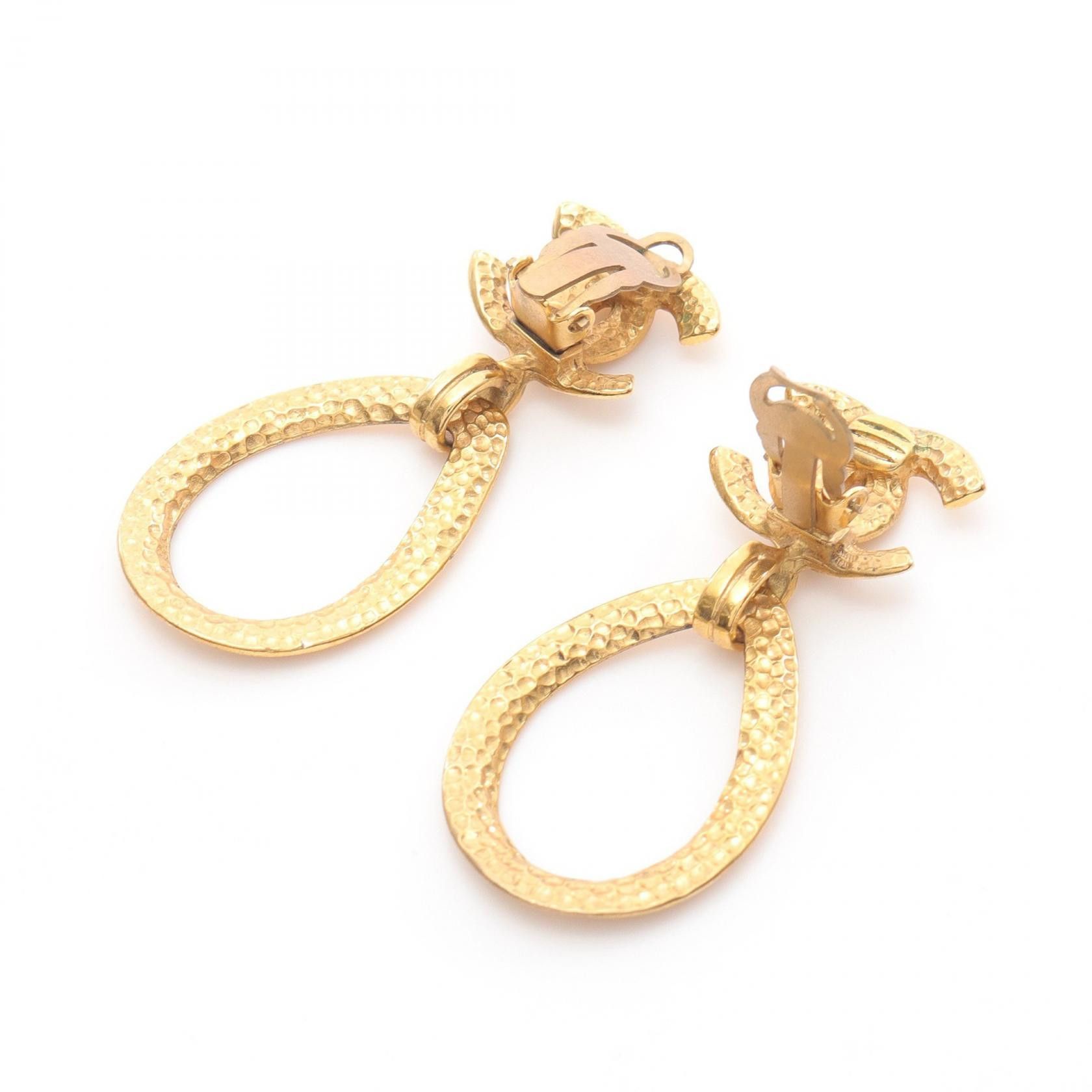 Chanel Chanel Chanel Coco Mark Earrings Metal Earrings DUTY FREE for USA Size ONE SIZE - 2 Thumbnail