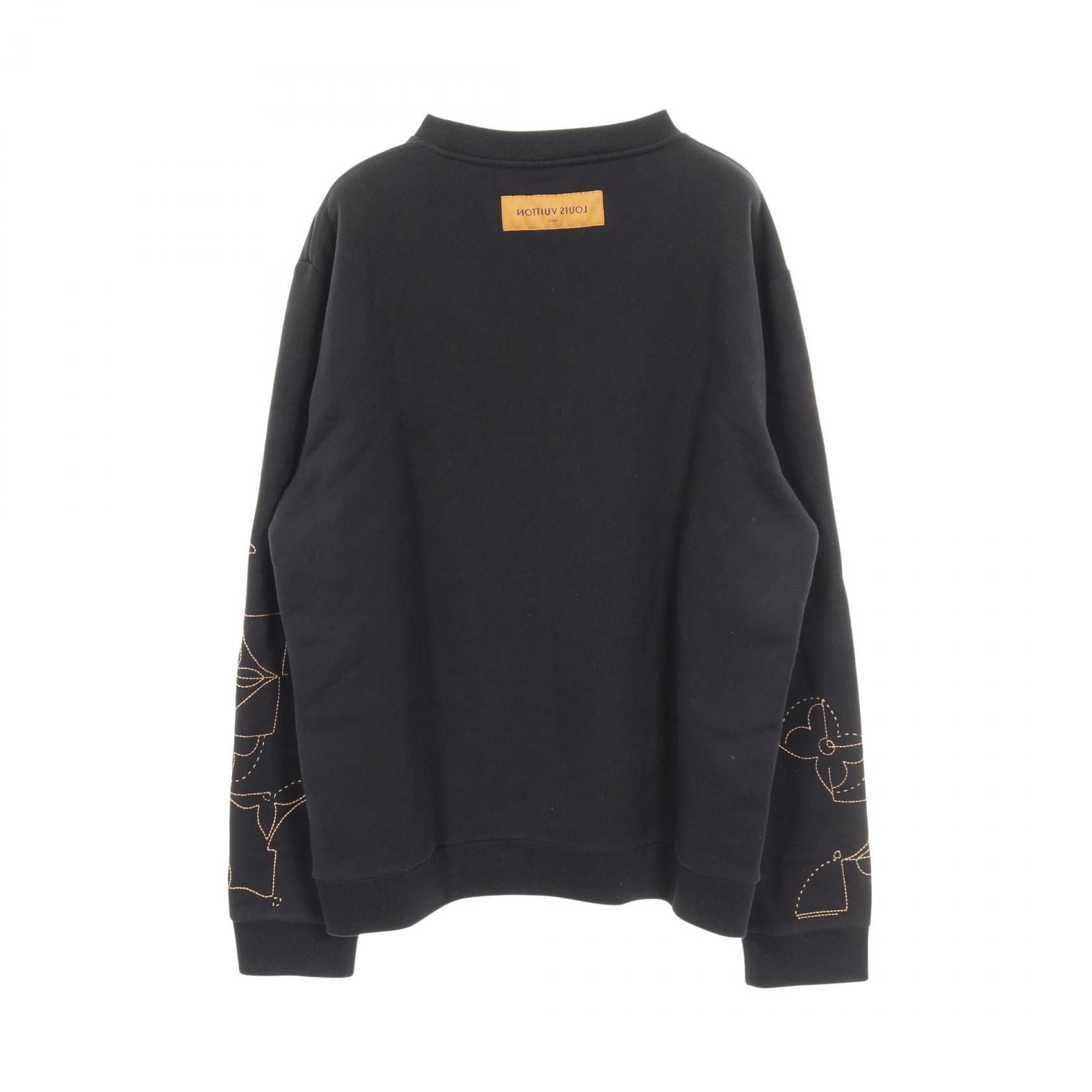 Louis Vuitton Louis Vuitton Louis Vuitton Music Line Embroidered Cotton Sweatshirt Textile Sweatshirts & Hoodies DUTY FREE for USA Size ONE SIZE - 2 Thumbnail