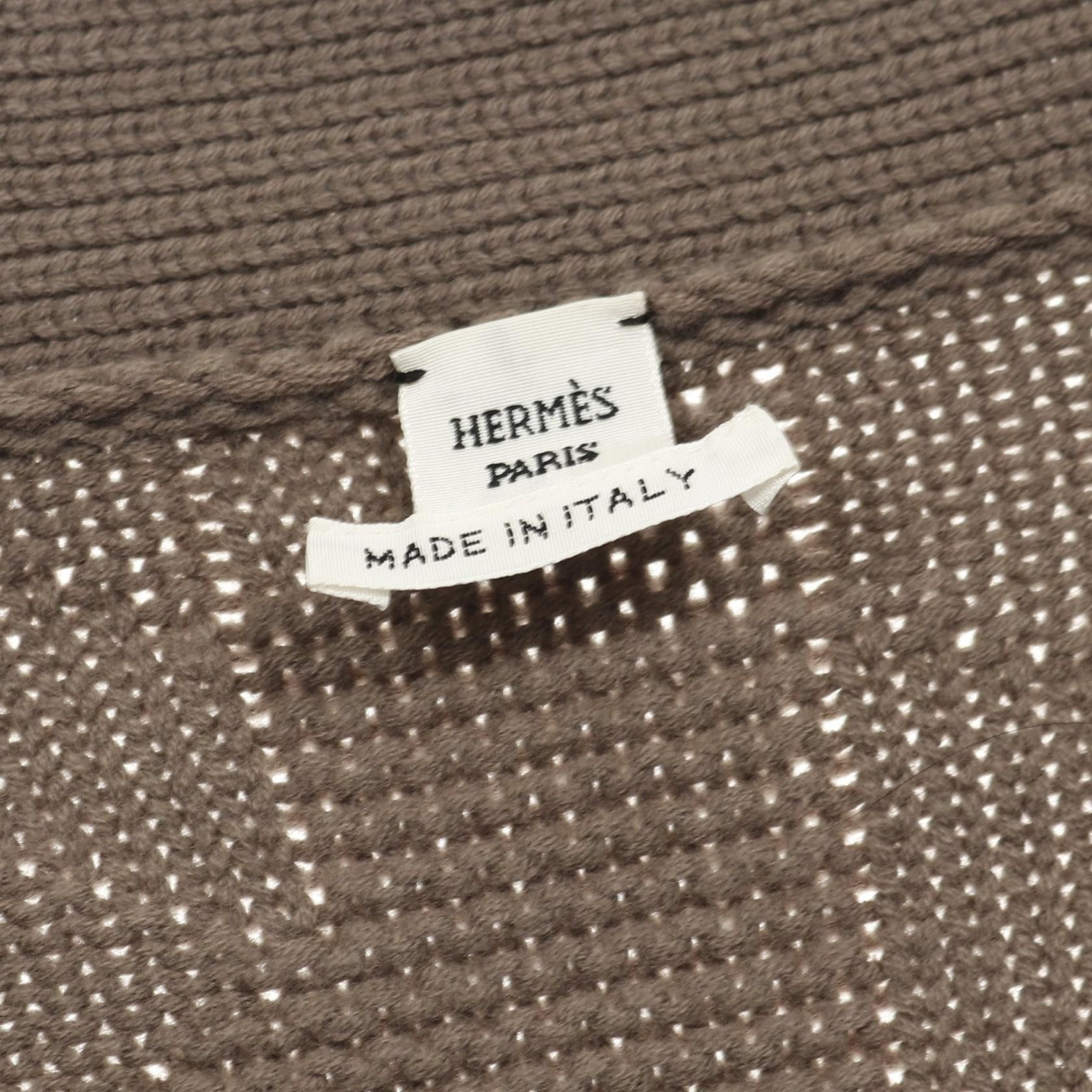 Hermes Hermes Hermes H Motif Wool Cardigan Textile Tops DUTY FREE for USA Size ONE SIZE - 3 Thumbnail