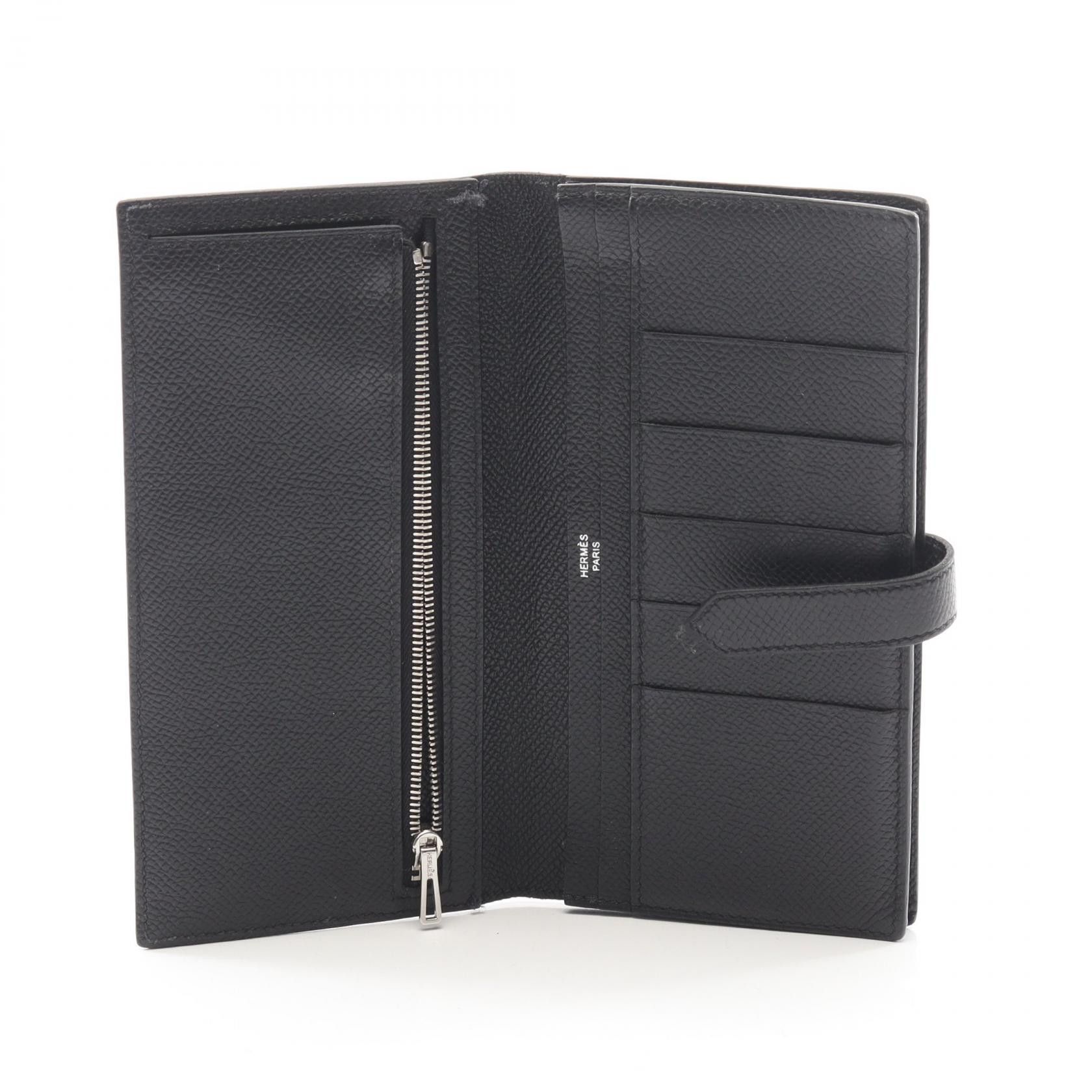 Hermes Hermes Hermes Bearn Souffle Leather Long Wallet Leather Long Wallet Stamp U (2022) DUTY FREE for USA Size ONE SIZE - 3 Thumbnail