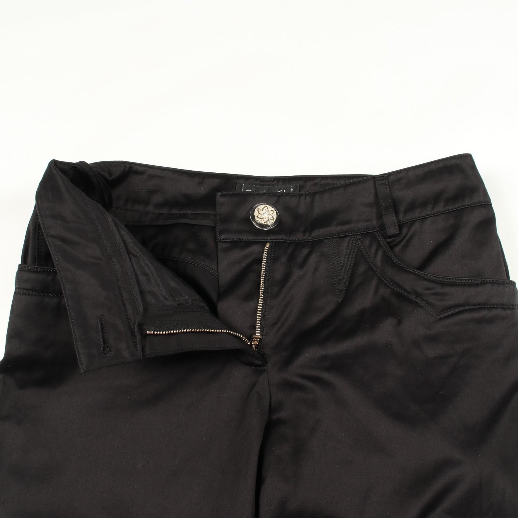 Chanel Chanel Chanel Rhinestone Flower Button Cotton Shorts Textile Bottoms P45186V18055 DUTY FREE for USA Size ONE SIZE - 5 Thumbnail