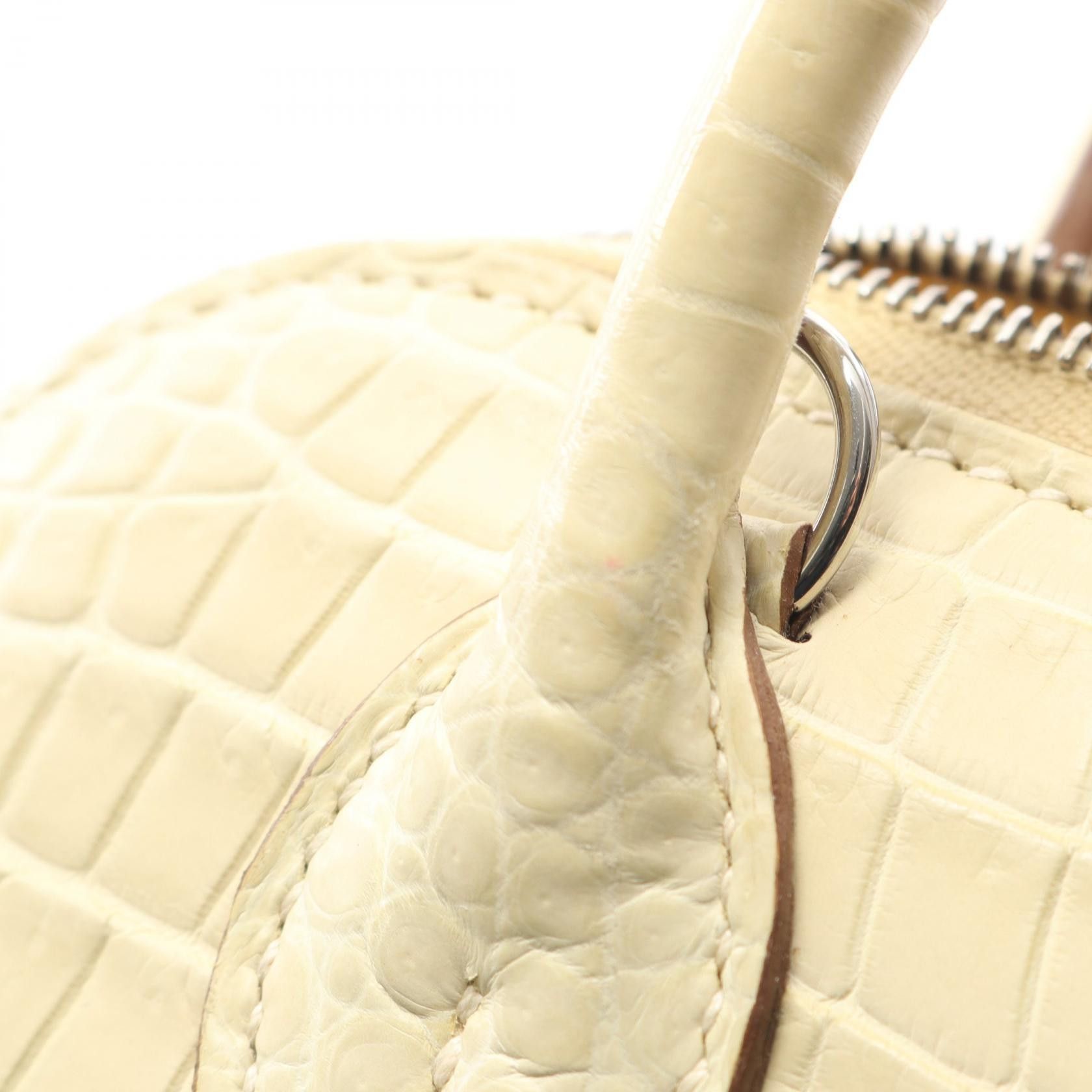 Hermes Hermes Hermes Bolide1923 Mini Porosus Matte Handbag Leather Handbag Stamp U (2022) DUTY FREE for USA Size ONE SIZE - 8 Thumbnail