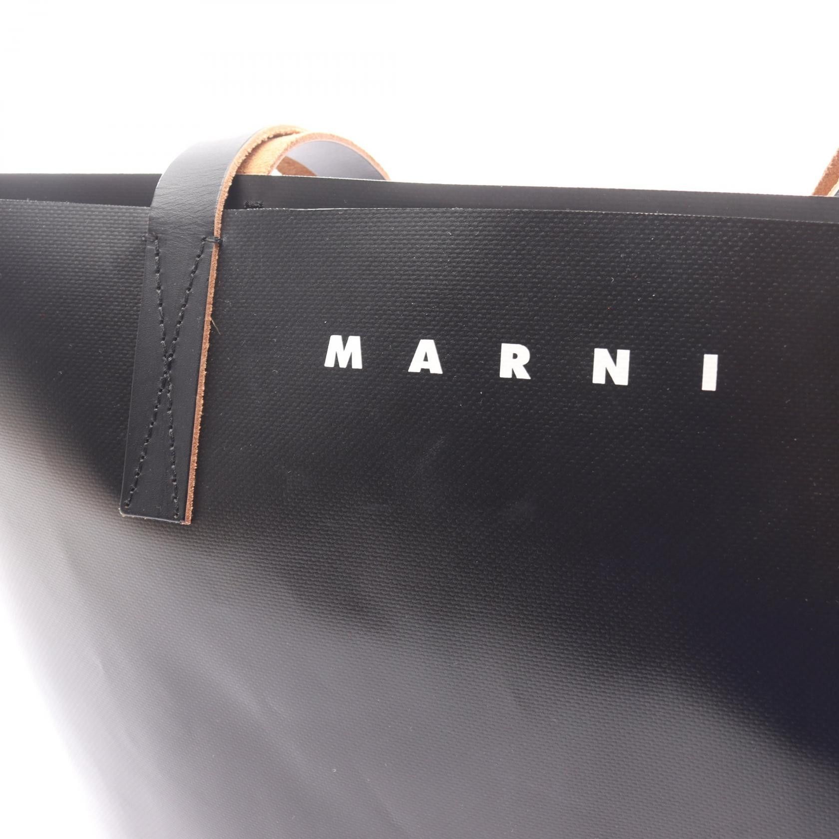 Marni Marni Marni TRIBECA coated canvas leather tote bag Plastic / Synthetic Tote Bag SHMPD0081AO DUTY FREE for USA Size ONE SIZE - 9 Thumbnail