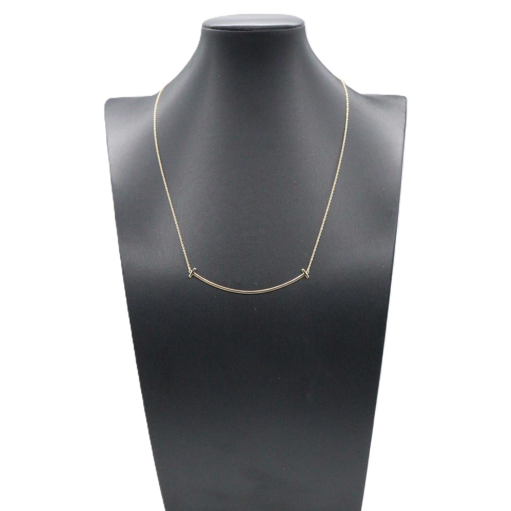 Tiffany & Co. Tiffany & Co. Tiffany & Co. T Smile Au750 Necklace Precious Metal Necklace DUTY FREE for USA Size ONE SIZE - 5 Thumbnail