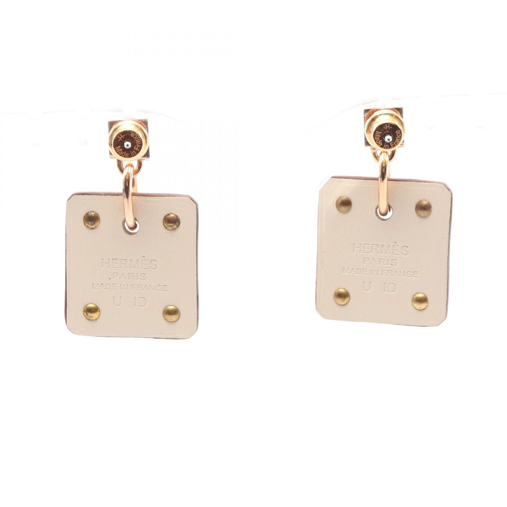 Hermes Hermes Hermes As de Coeur Earrings Metal Earrings DUTY FREE for USA Size ONE SIZE - 2 Thumbnail