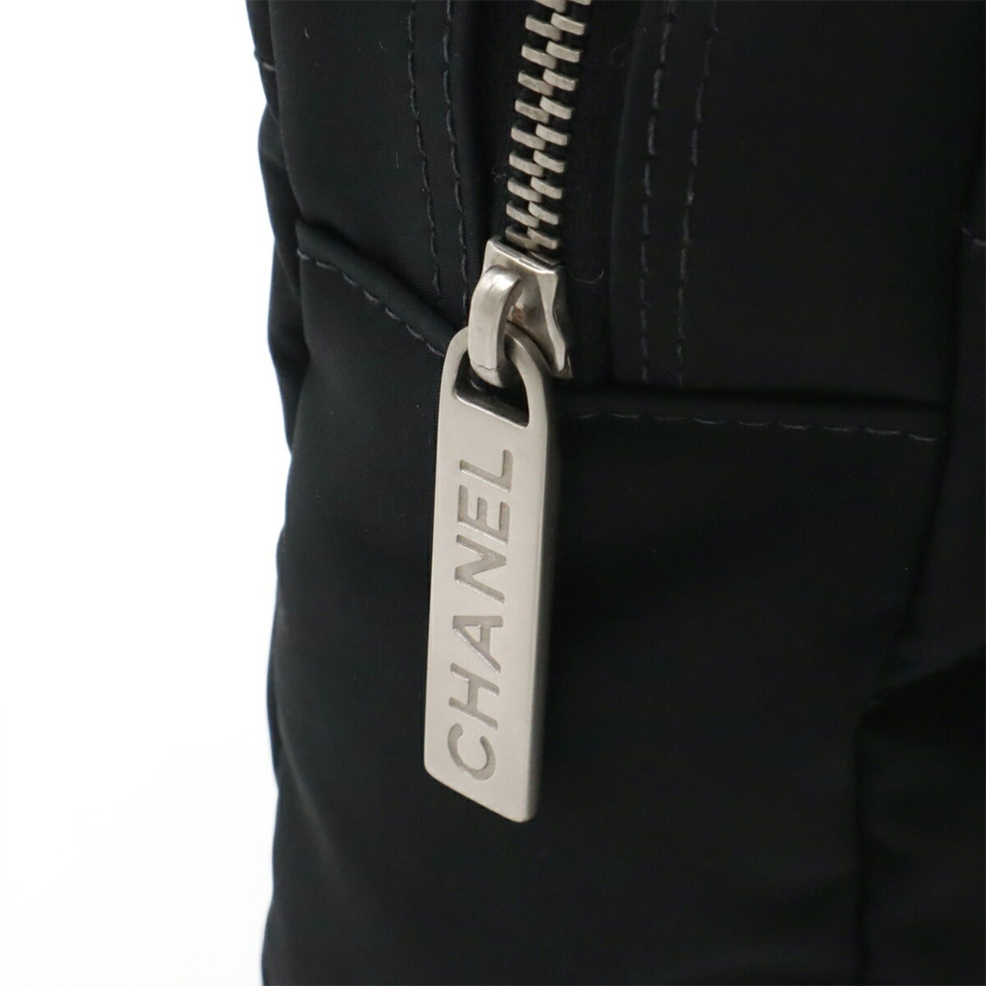 Chanel CHANEL Chocolate Bar Coco Mark Chain Shoulder Bag, Quilted Nylon, Black, A20203 Size ONE SIZE - 6 Thumbnail