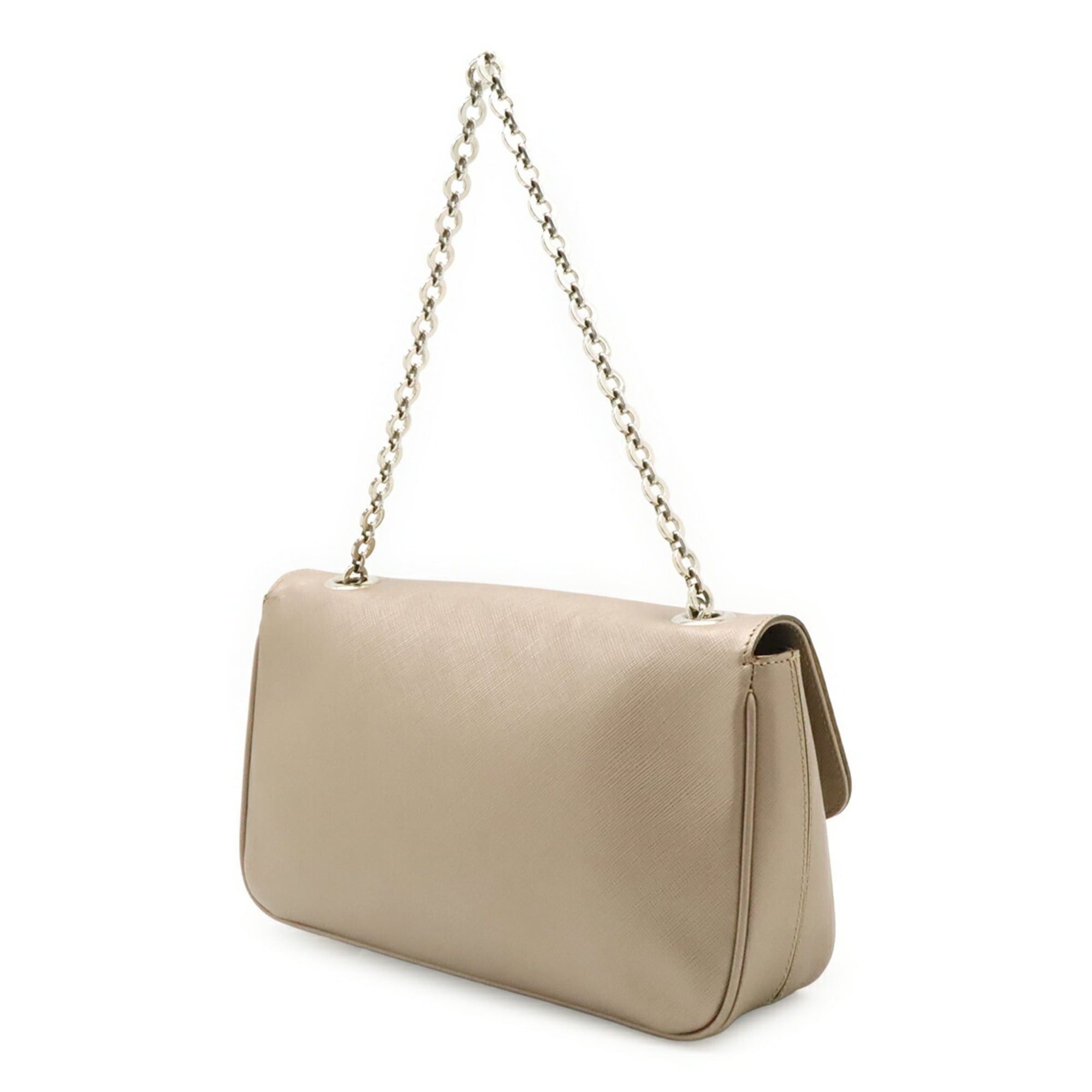 Salvatore Ferragamo Salvatore Ferragamo Double Gancini Handbag Chain Bag Metallic Leather Champagne Pink AU-21 B723 Size ONE SIZE - 3 Thumbnail