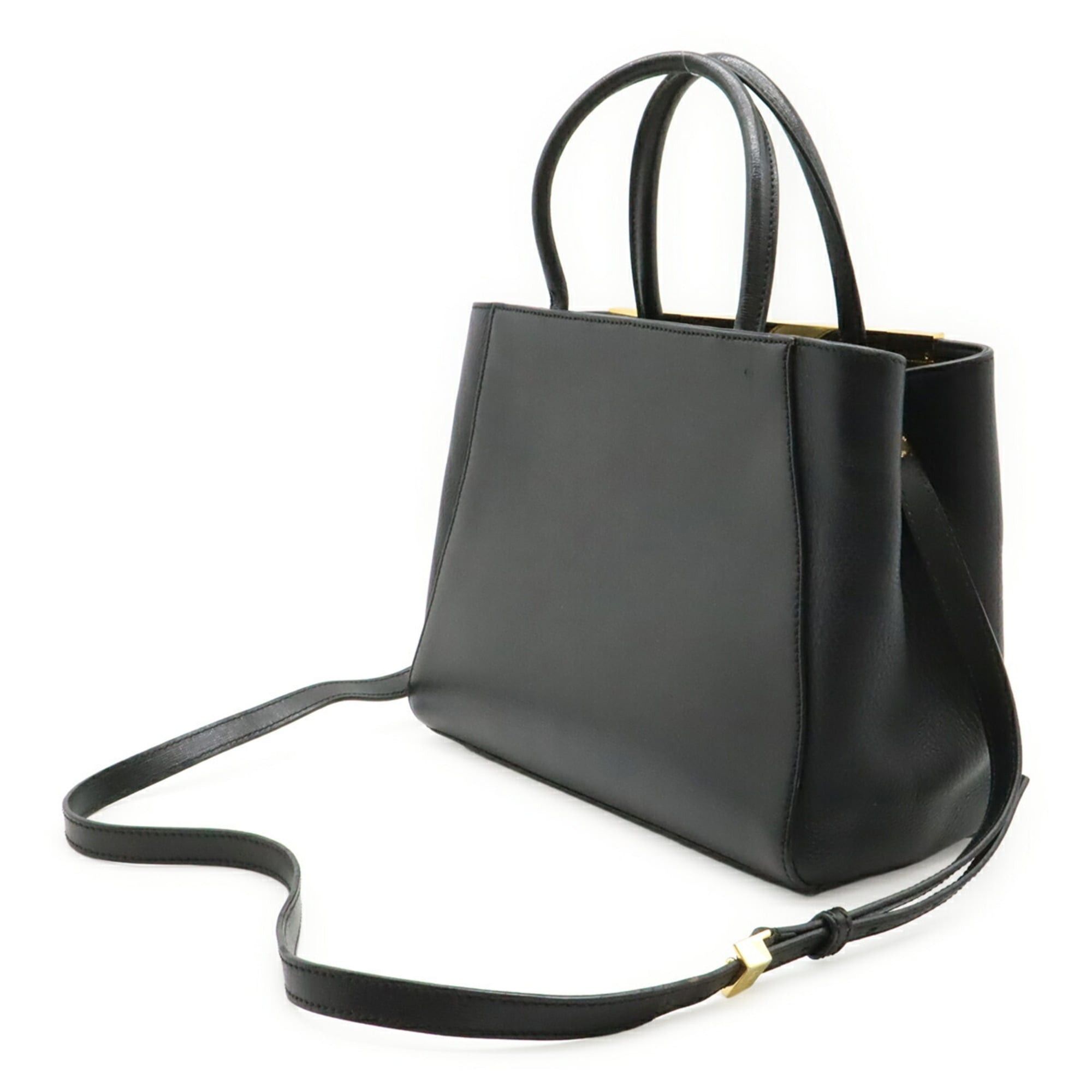Fendi FENDI Petite 2Jours handbag, tote bag, shoulder leather, black, 8BH253 Size ONE SIZE - 3 Thumbnail