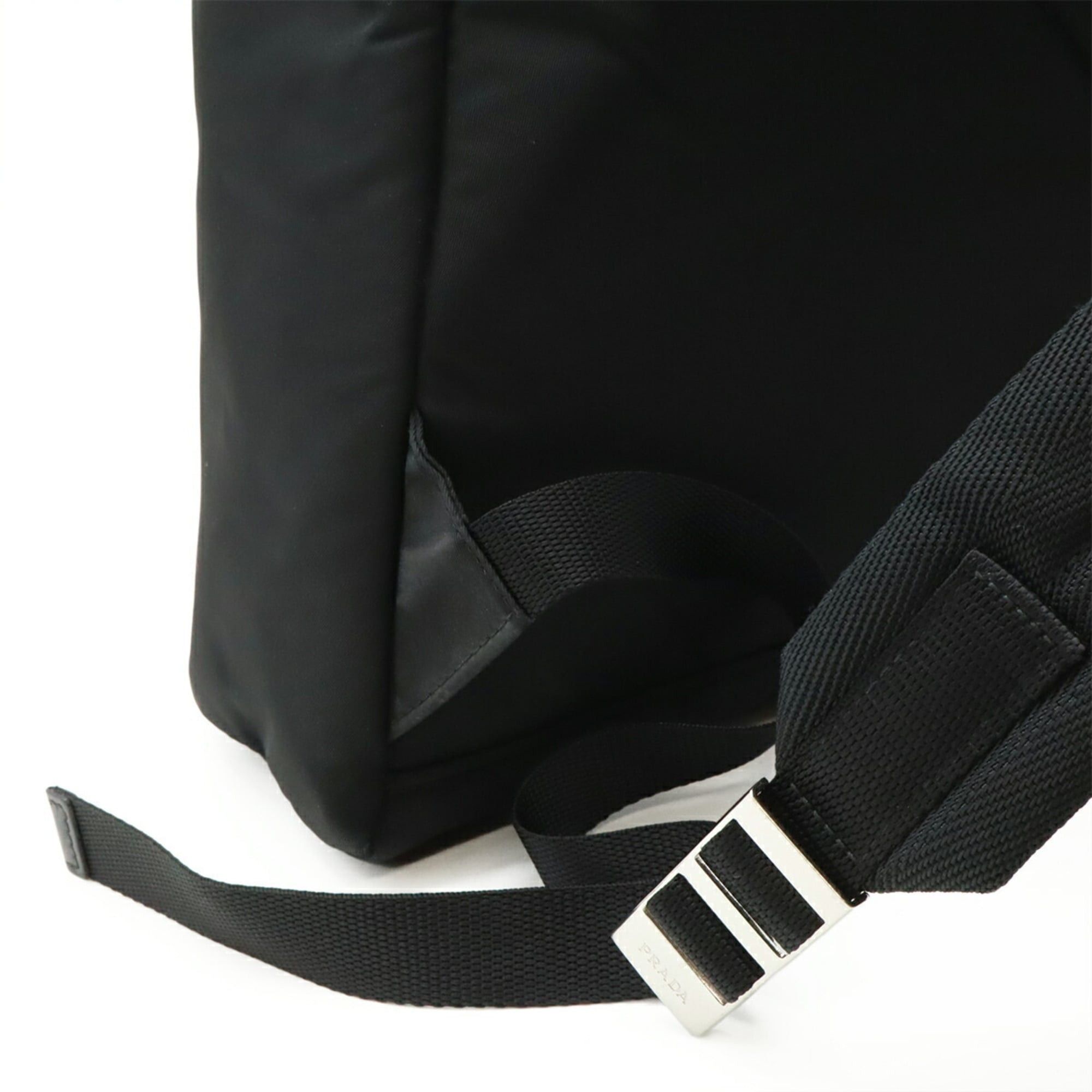 Prada PRADA Re-Nylon Backpack, Nylon and Leather, Black (NERO), 2VZ095, Purchased from a domestic boutique. Size ONE SIZE - 7 Thumbnail