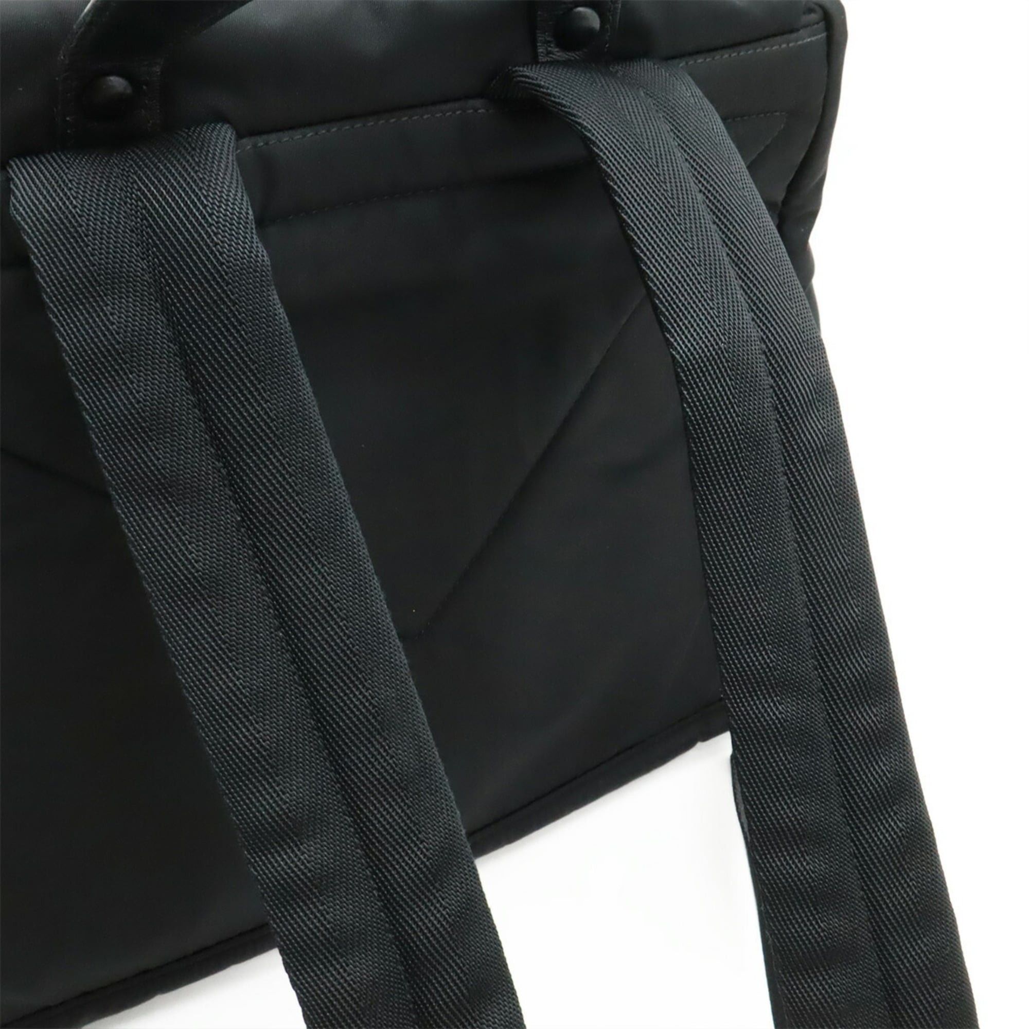 Prada PRADA Re-Nylon Backpack, Nylon and Leather, Black (NERO), 2VZ095, Purchased from a domestic boutique. Size ONE SIZE - 6 Thumbnail