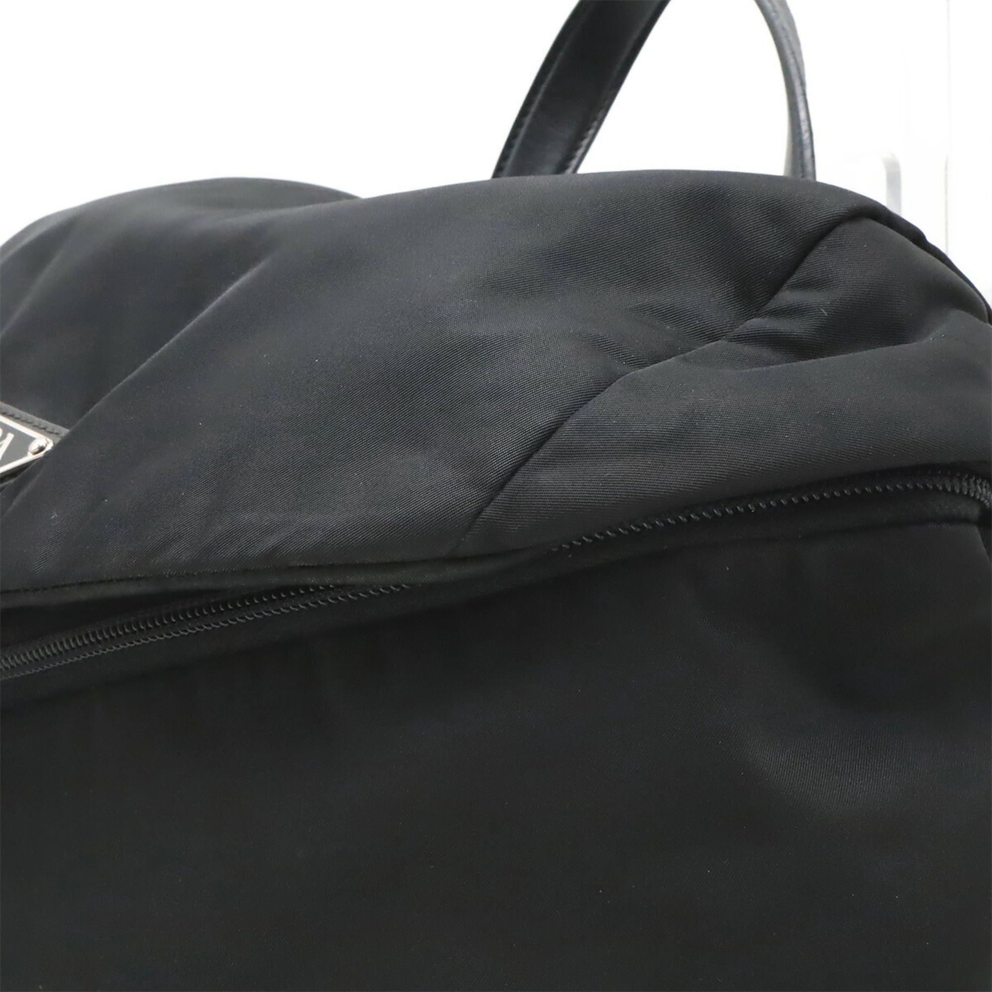 Prada PRADA Re-Nylon Backpack, Nylon and Leather, Black (NERO), 2VZ095, Purchased from a domestic boutique. Size ONE SIZE - 8 Thumbnail