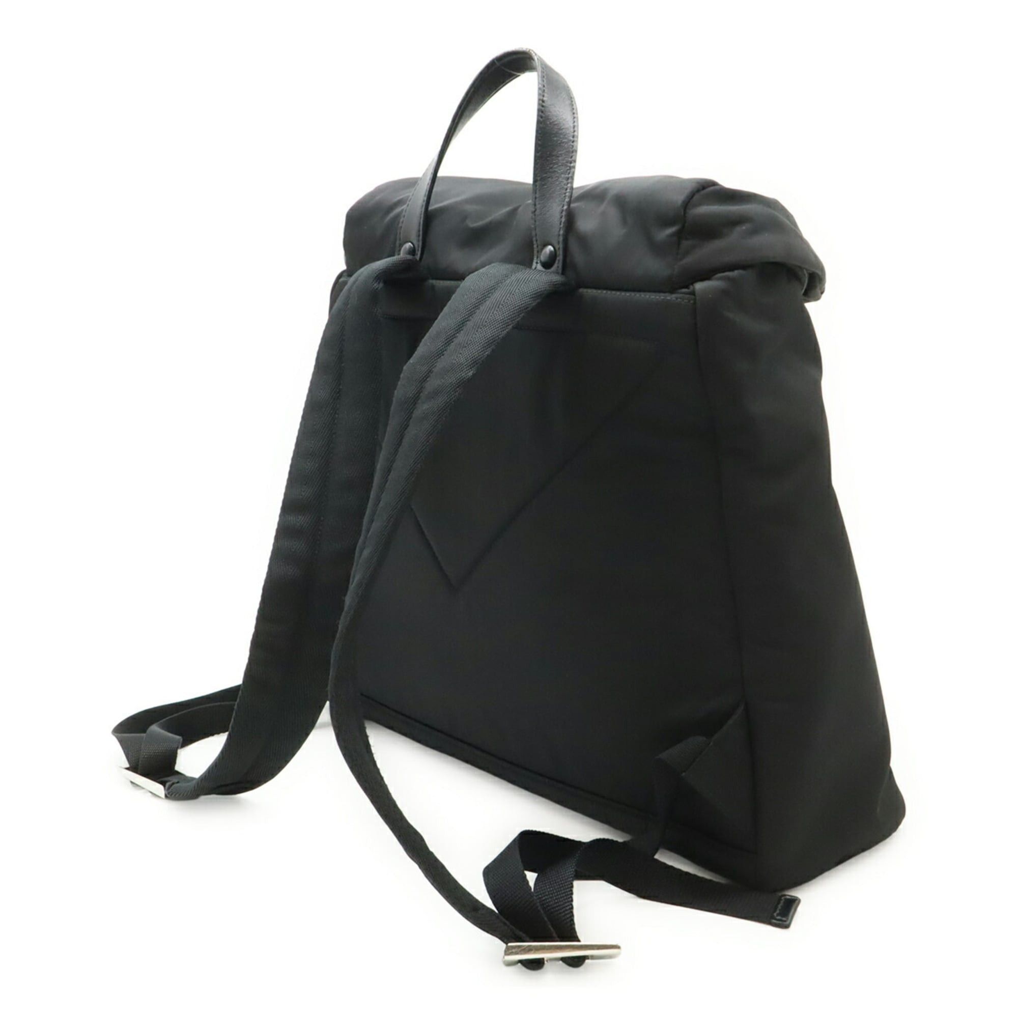 Prada PRADA Re-Nylon Backpack, Nylon and Leather, Black (NERO), 2VZ095, Purchased from a domestic boutique. Size ONE SIZE - 3 Thumbnail