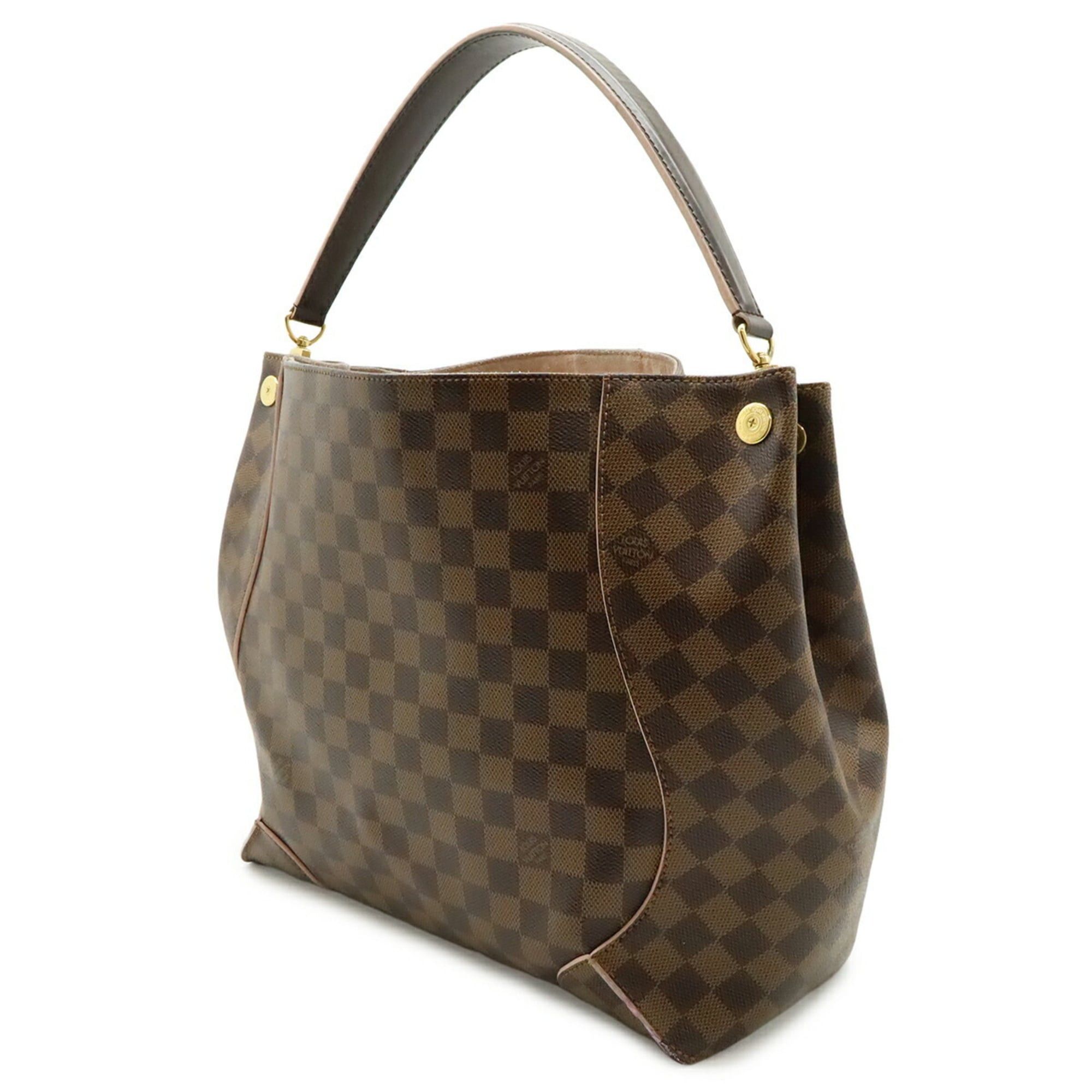 Louis Vuitton LOUIS VUITTON Damier Caissa Hobo Shoulder Bag Rose Ballerine N41556 Size ONE SIZE - 3 Thumbnail