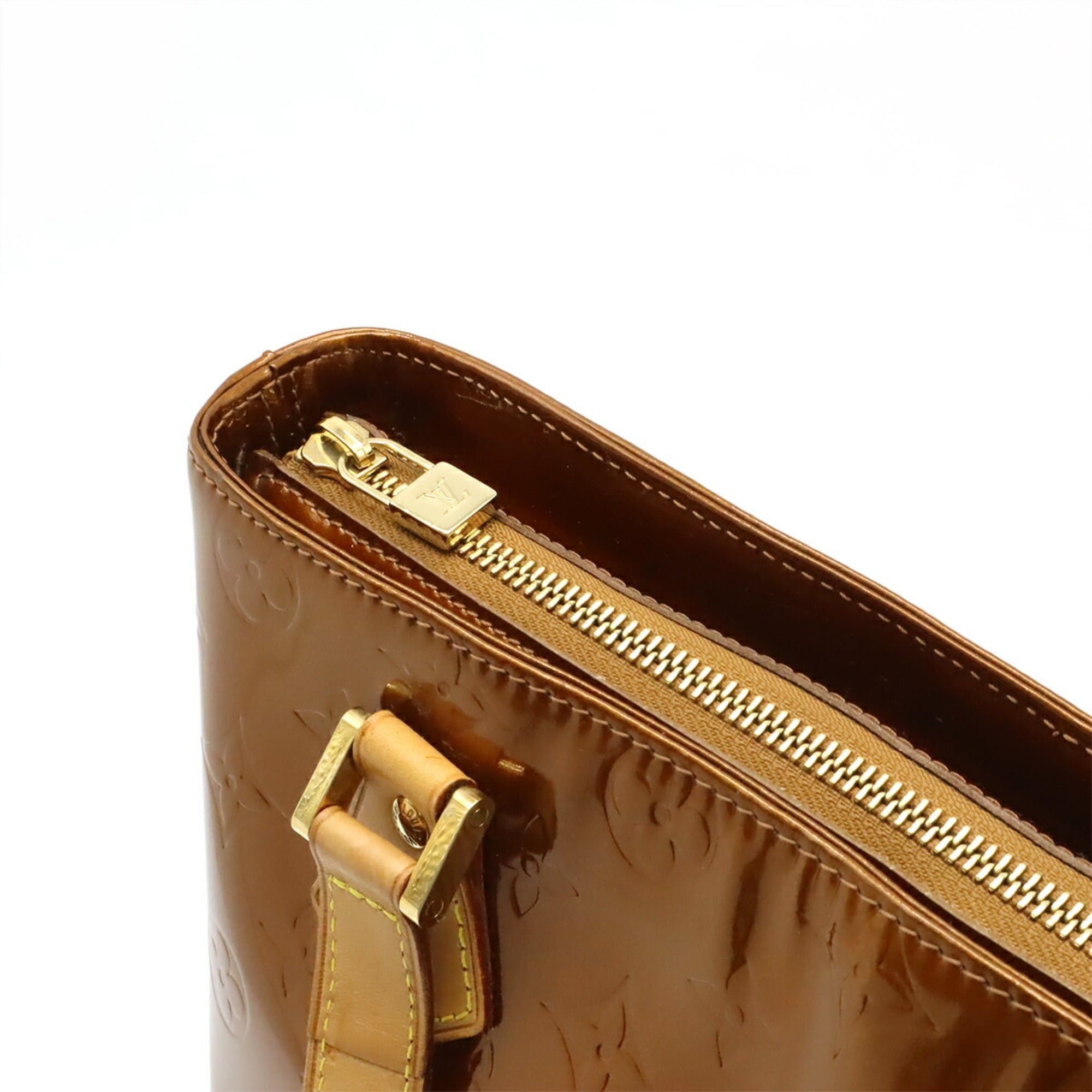 Louis Vuitton Louis Vuitton Monogram Vernis Houston Tote Bag Shoulder Enamel Bronze M91122 Size ONE SIZE - 6 Thumbnail
