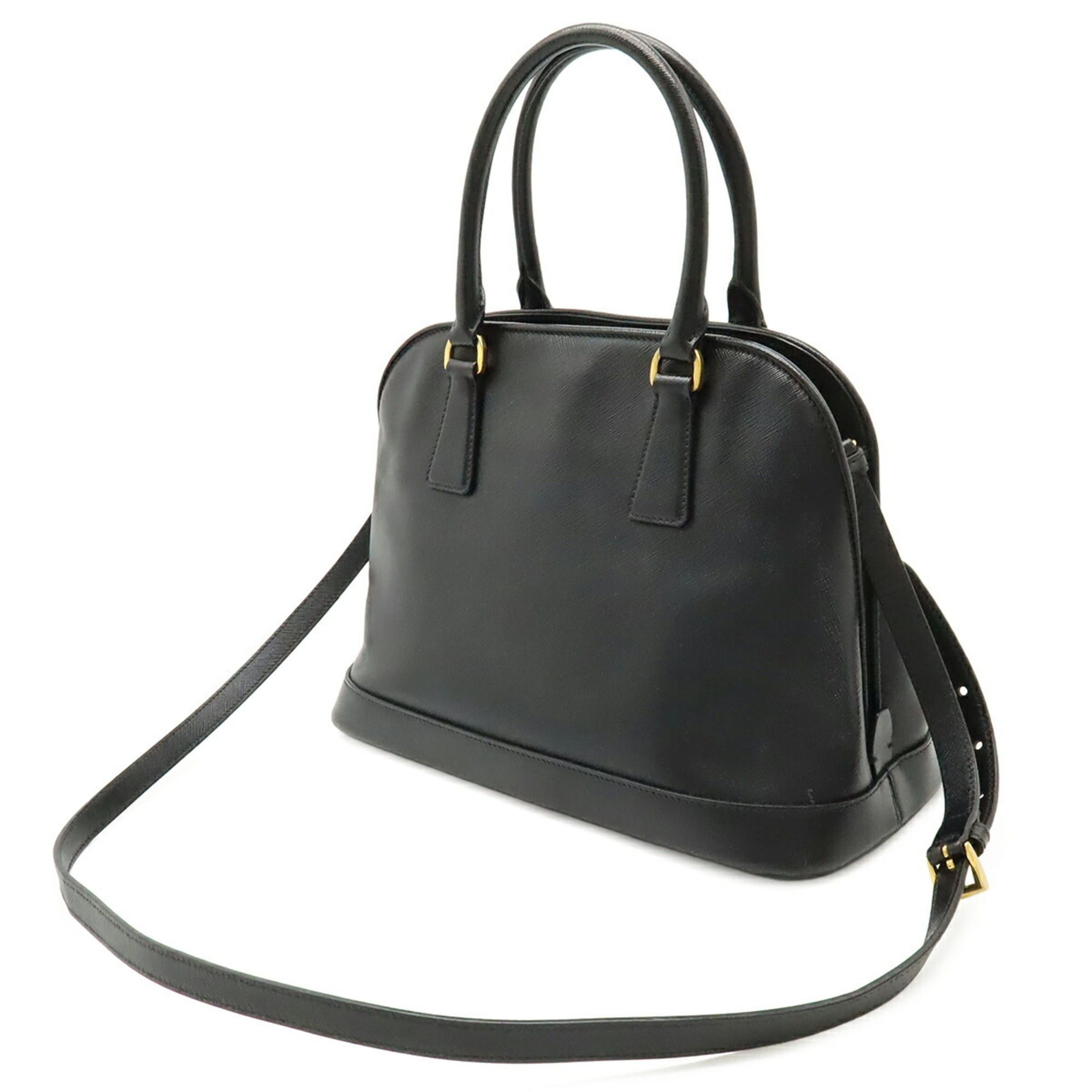 Prada PRADA Triangle Handbag/Shoulder Bag, Saffiano Leather, Black, BN2567 Size ONE SIZE - 3 Thumbnail