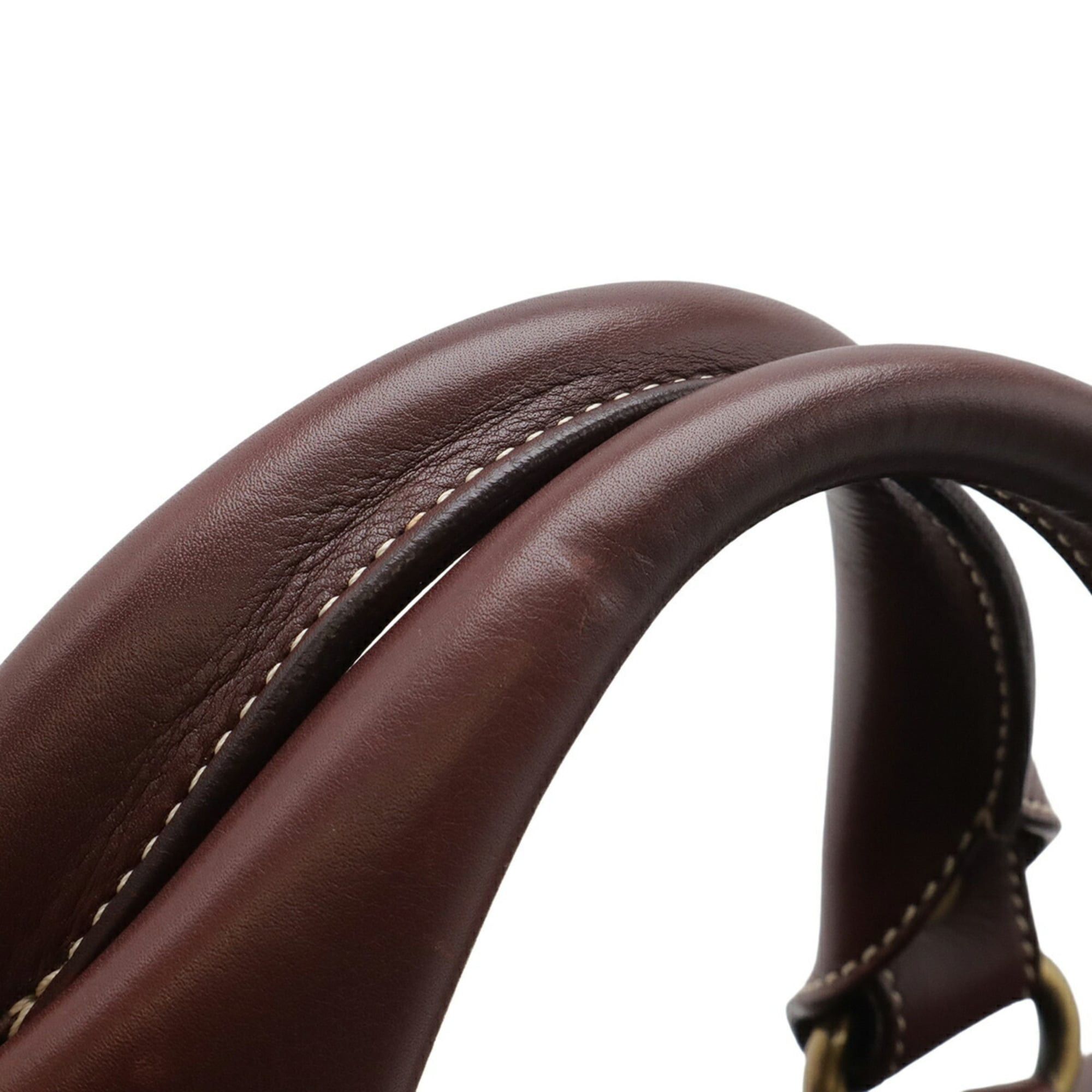 Celine CELINE Boogie Bag Handbag Tote Leather Bordeaux Wine Red Size ONE SIZE - 6 Thumbnail
