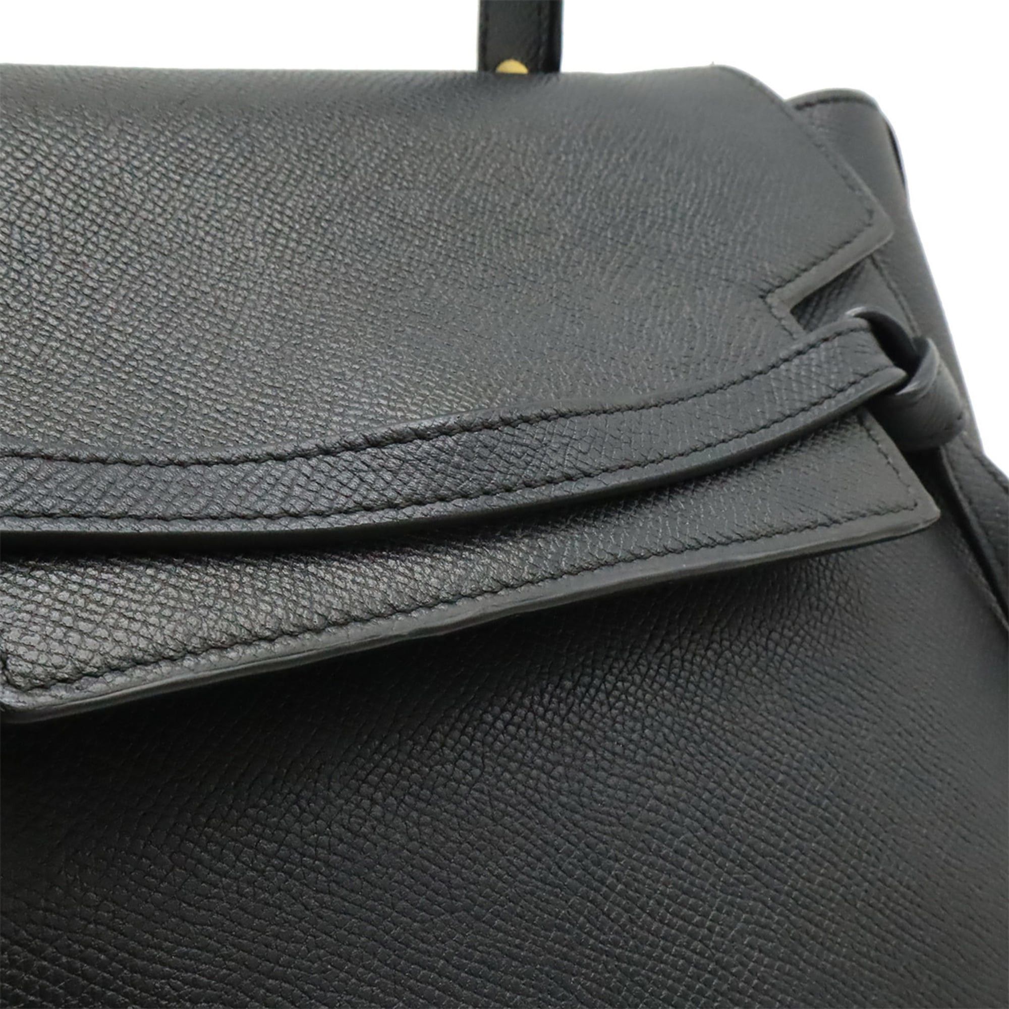 Celine CELINE Belt Bag Micro Handbag Shoulder Leather Black 189153 Size ONE SIZE - 10 Thumbnail