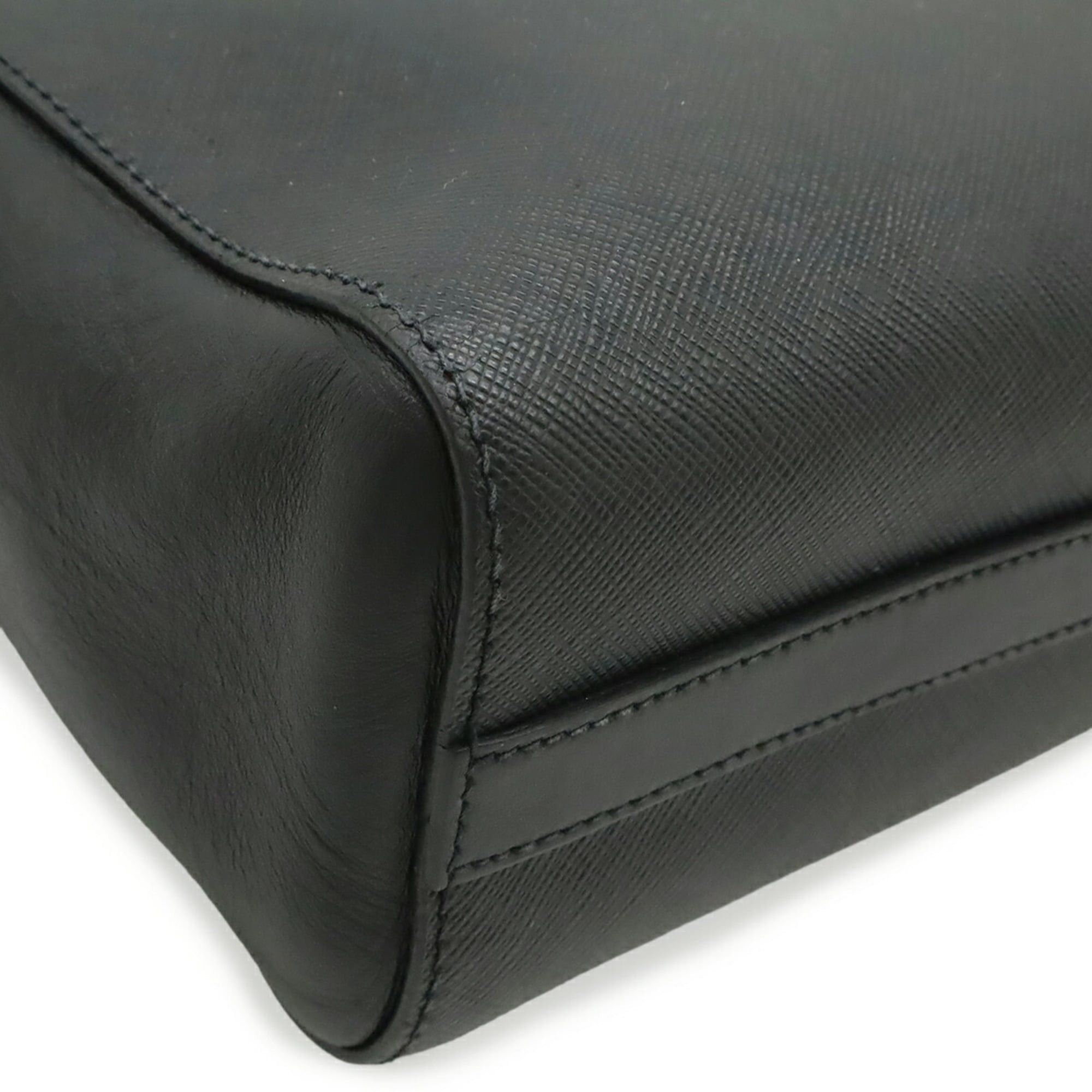 Prada PRADA Saffiano Leather Handbag/Shoulder Bag, NERO (Black), 1BA113 Size ONE SIZE - 4 Thumbnail