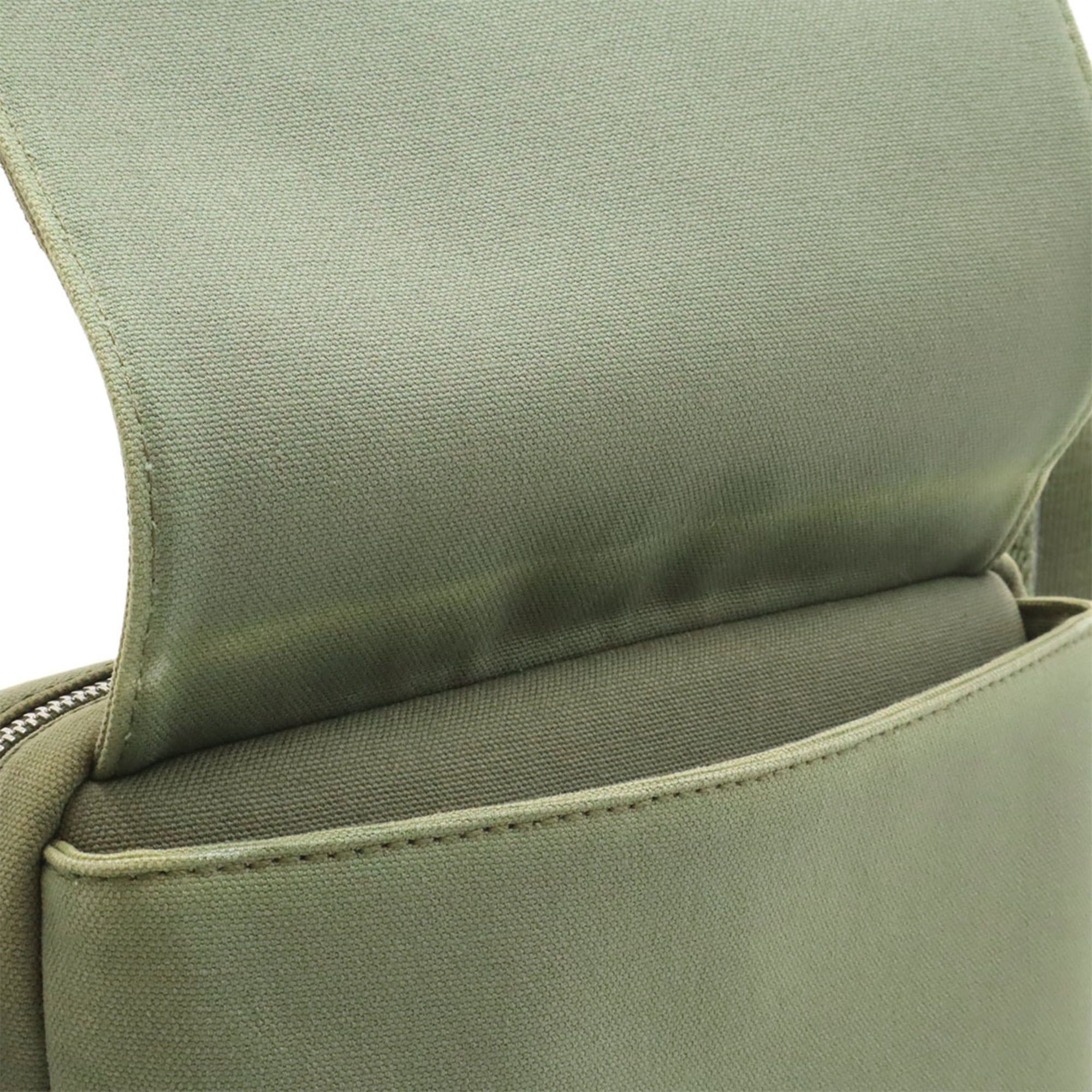 Loewe LOEWE Military Bag XS Shoulder Bag, Canvas and Leather, Khaki Green, B314A72X01 Size ONE SIZE - 9 Thumbnail