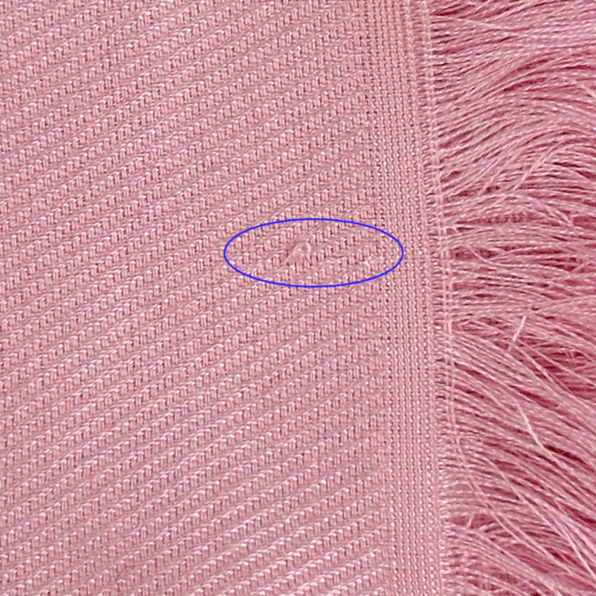 Louis Vuitton Louis Vuitton Scarf Muffler Monogram Women's Brand Stole Silk Wool Shawl Rose Poudre M76874 Size ONE SIZE - 4 Thumbnail