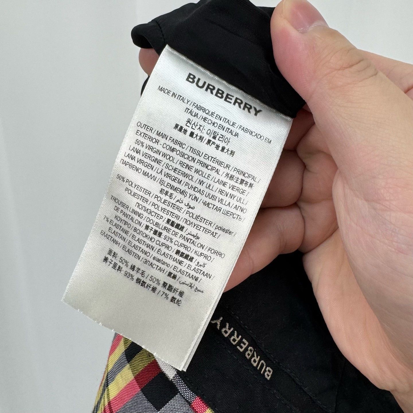 Burberry Burberry Check Wool Casual Trousers Size 22" - 6 Thumbnail