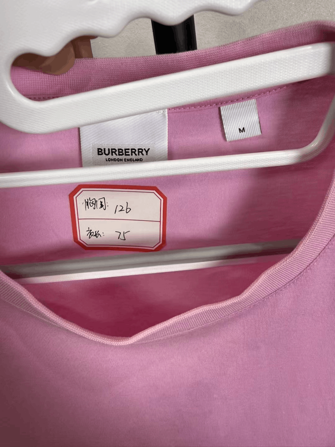 Burberry Burberry Pink All-Over Print Short-Sleeve Size M / US 6-8 / IT 42-44 - 3 Thumbnail