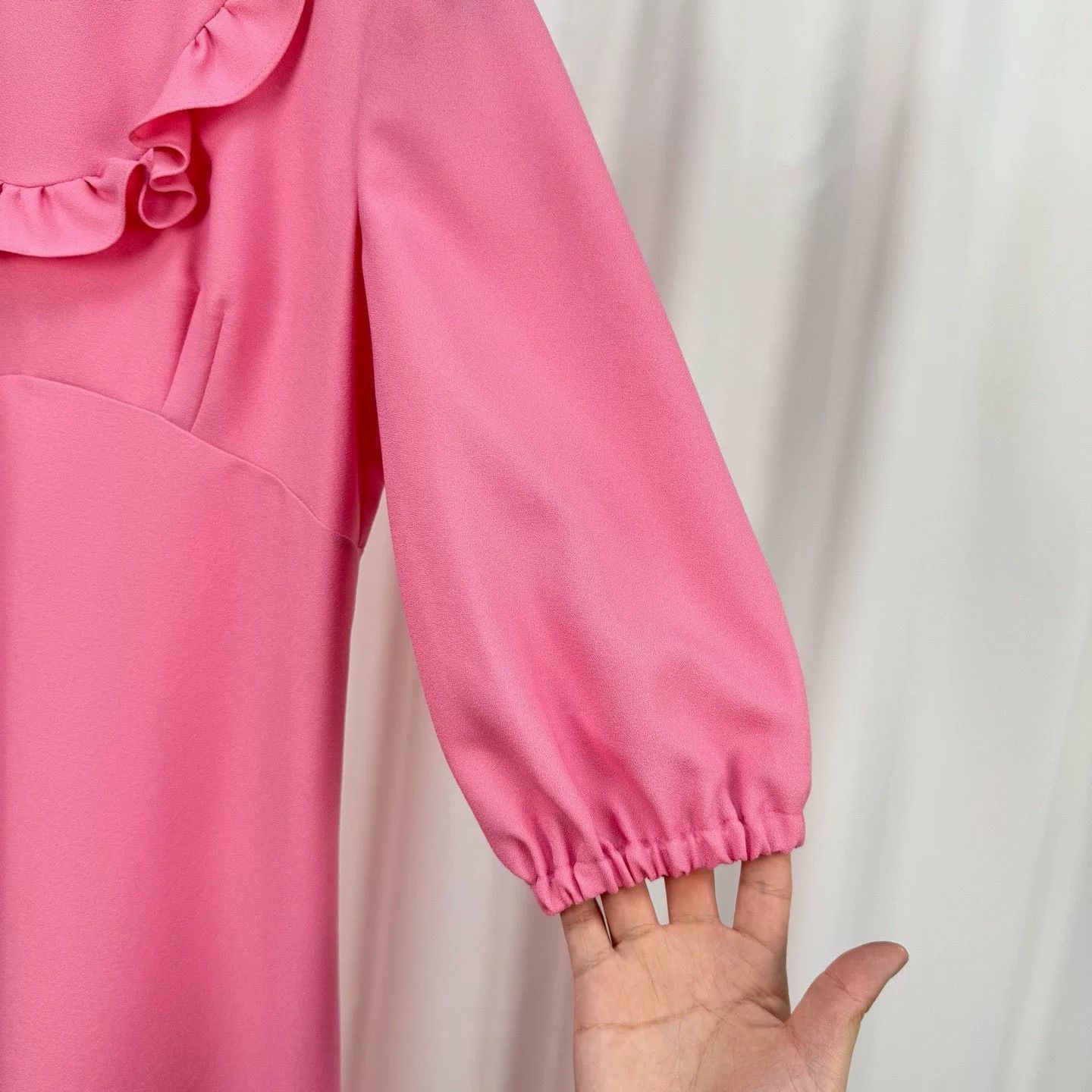 Miu Miu Miu Miu Pink Ruffled Long Dress Size S / US 4 / IT 40 - 4 Thumbnail