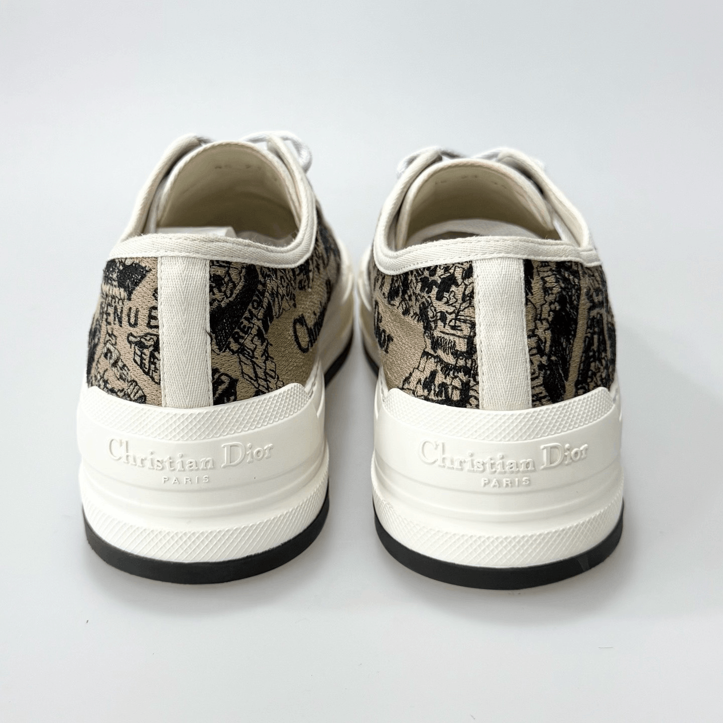 Dior Dior Monogram Embroidery Platform Canvas Shoes Size US 8 / IT 38 - 5 Thumbnail