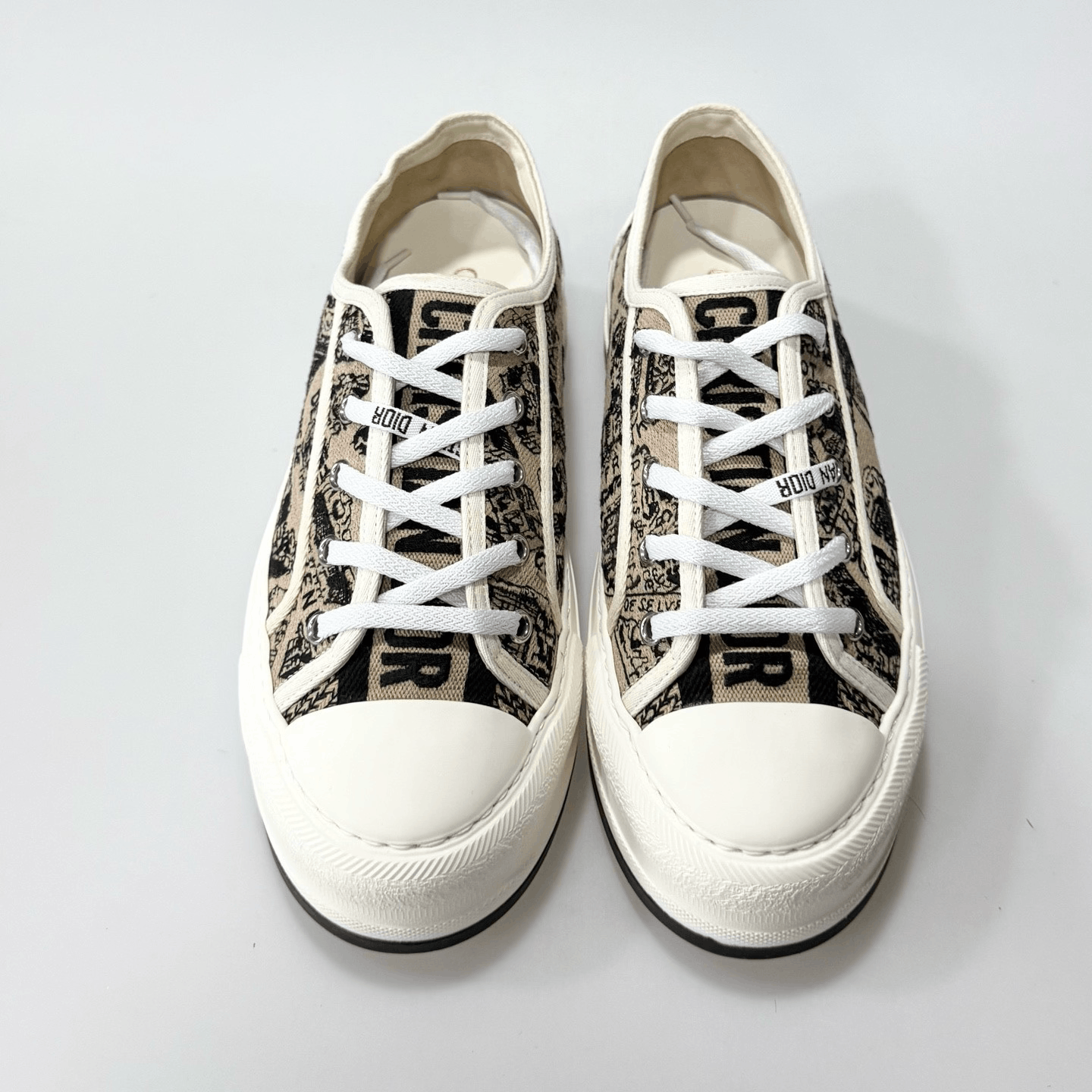 Dior Dior Monogram Embroidery Platform Canvas Shoes Size US 8 / IT 38 - 4 Thumbnail