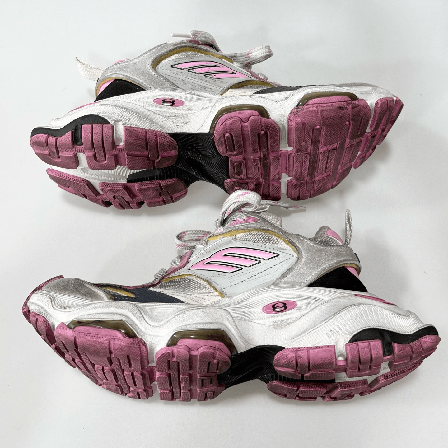 Balenciaga Balenciaga Cargo Pink Distressed Shoes Size US 5 / IT 35 - 2 Thumbnail