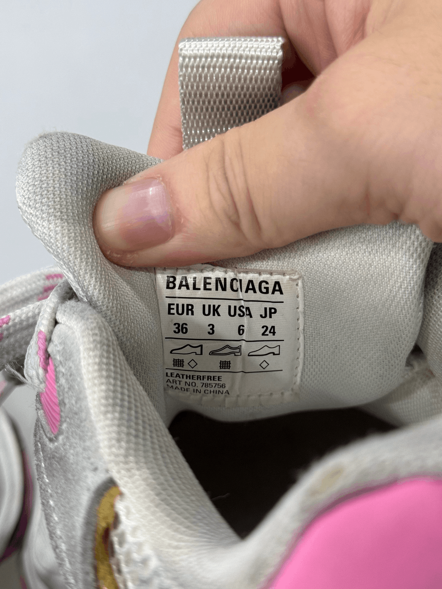 Balenciaga Balenciaga Cargo Pink Distressed Shoes Size US 5 / IT 35 - 7 Thumbnail