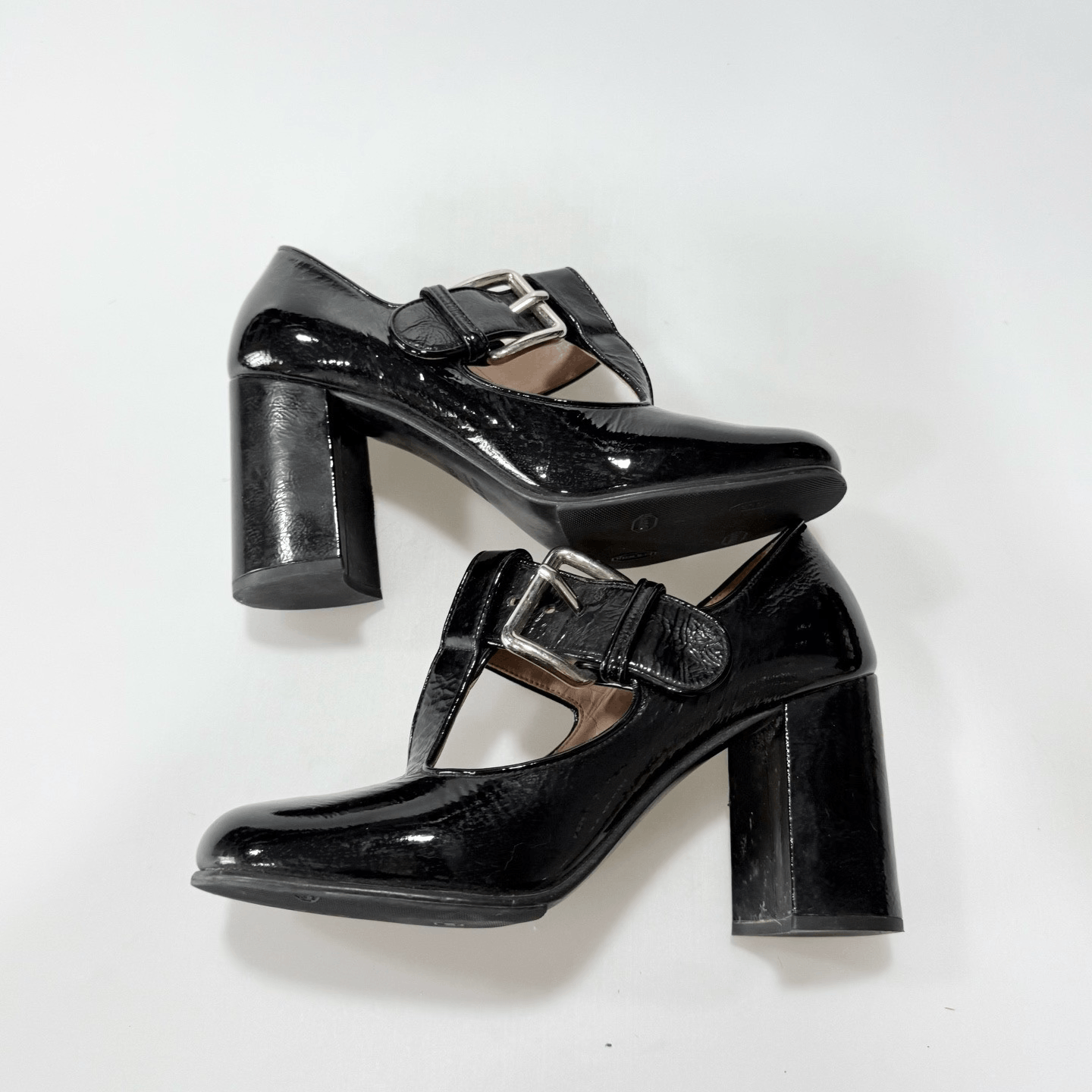 Miu Miu Miu Miu Black Mary Jane High Heels Size US 4.5 / IT 34.5 - 2 Thumbnail