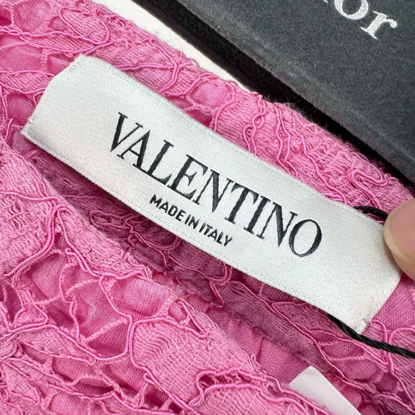 Valentino Valentino Embroidered Lace Double-Layer Skirt Size 40" / US 18 - 5 Thumbnail