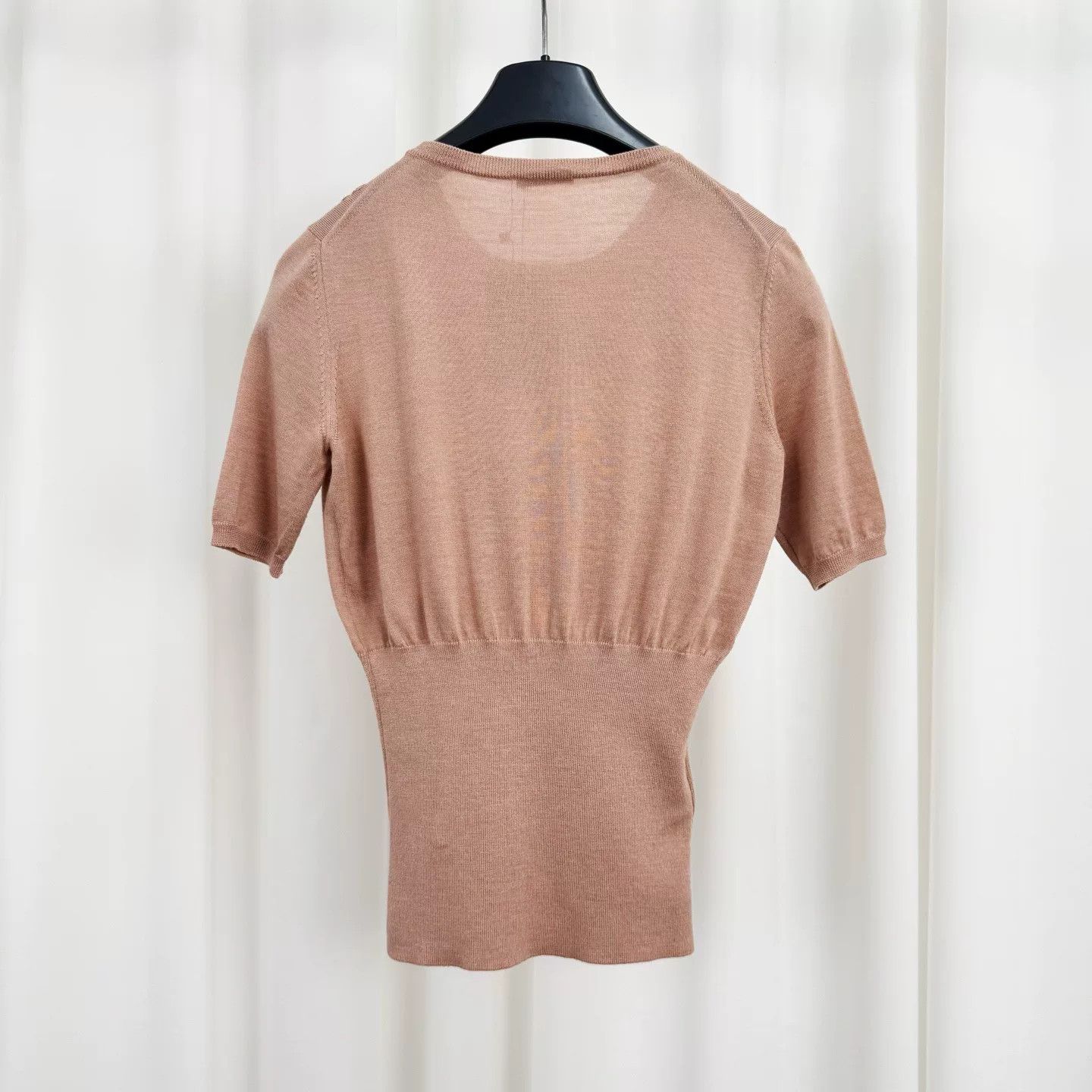 Miu Miu Miu Miu Sequin Floral Knit Short Sleeve Size XS / US 0-2 / IT 36-38 - 2 Thumbnail