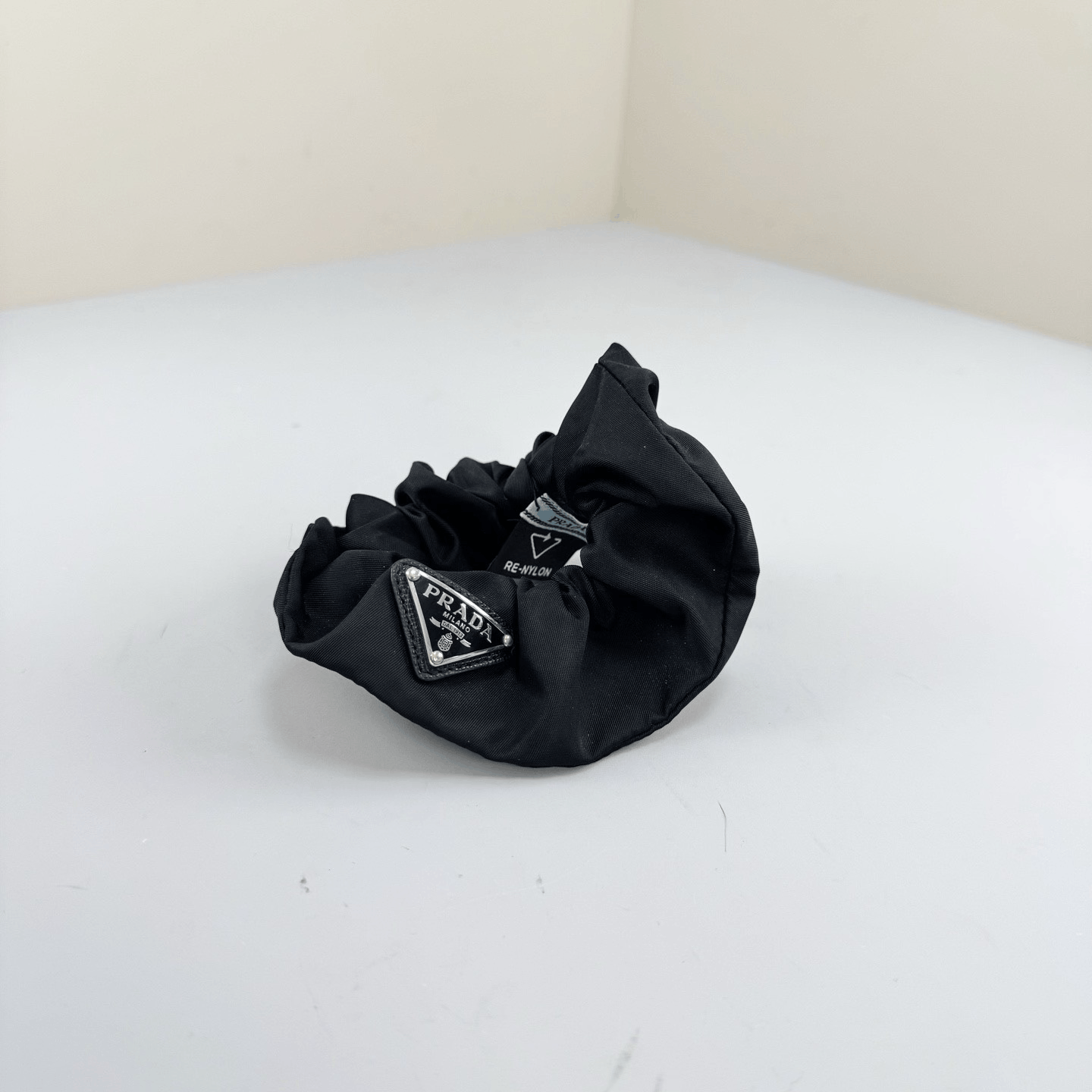 Prada Prada Triangle Logo Nylon Scrunchie Size ONE SIZE - 2 Thumbnail