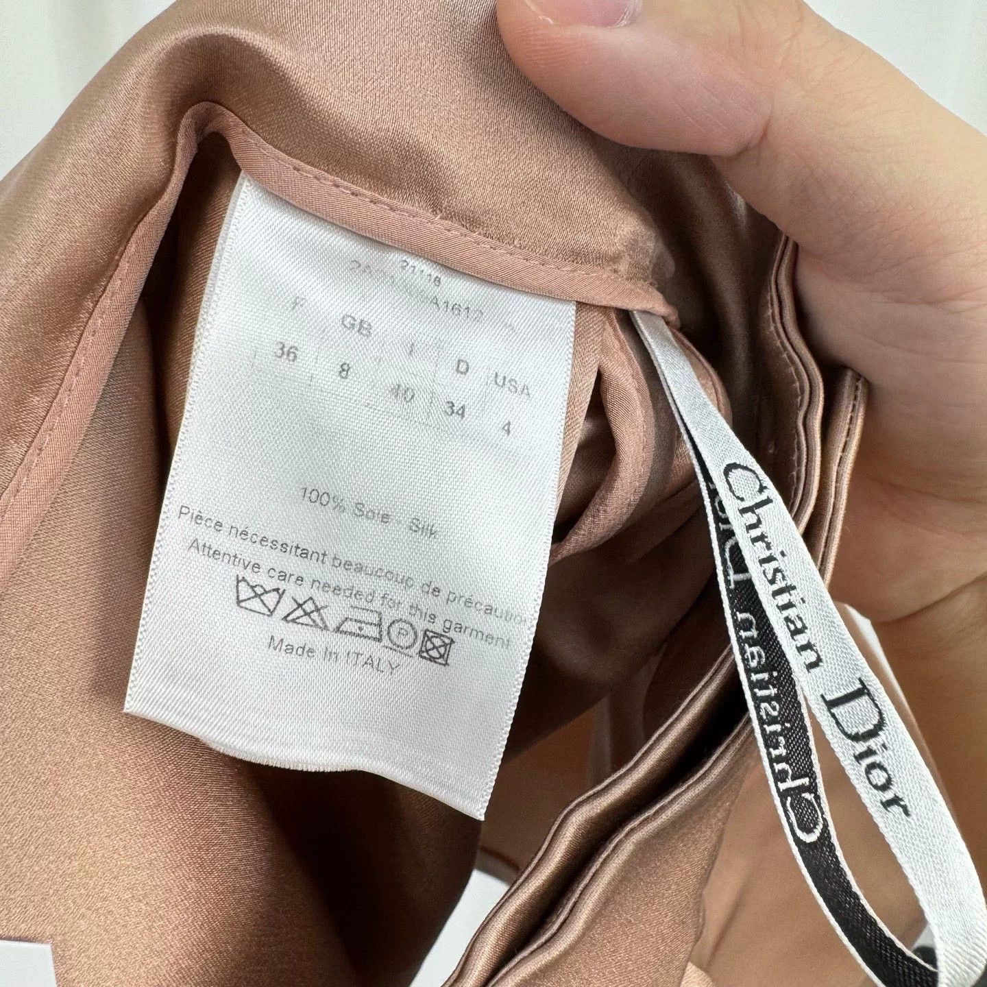 Dior Dior Pink Thick Silk Skirt Size 36" / US 14 / IT 50 - 6 Thumbnail