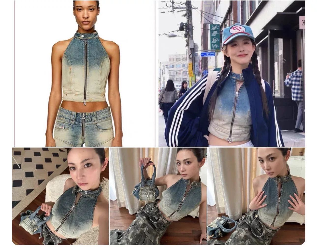 Diesel Diesel New Halter Denim Vest Size XS / US 0-2 / IT 36-38 - 8 Thumbnail